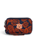 Collegiate RFID All in One Crossbody Bag-Navy/Orange Bandana with Auburn University Logo-Image 1-Vera Bradley