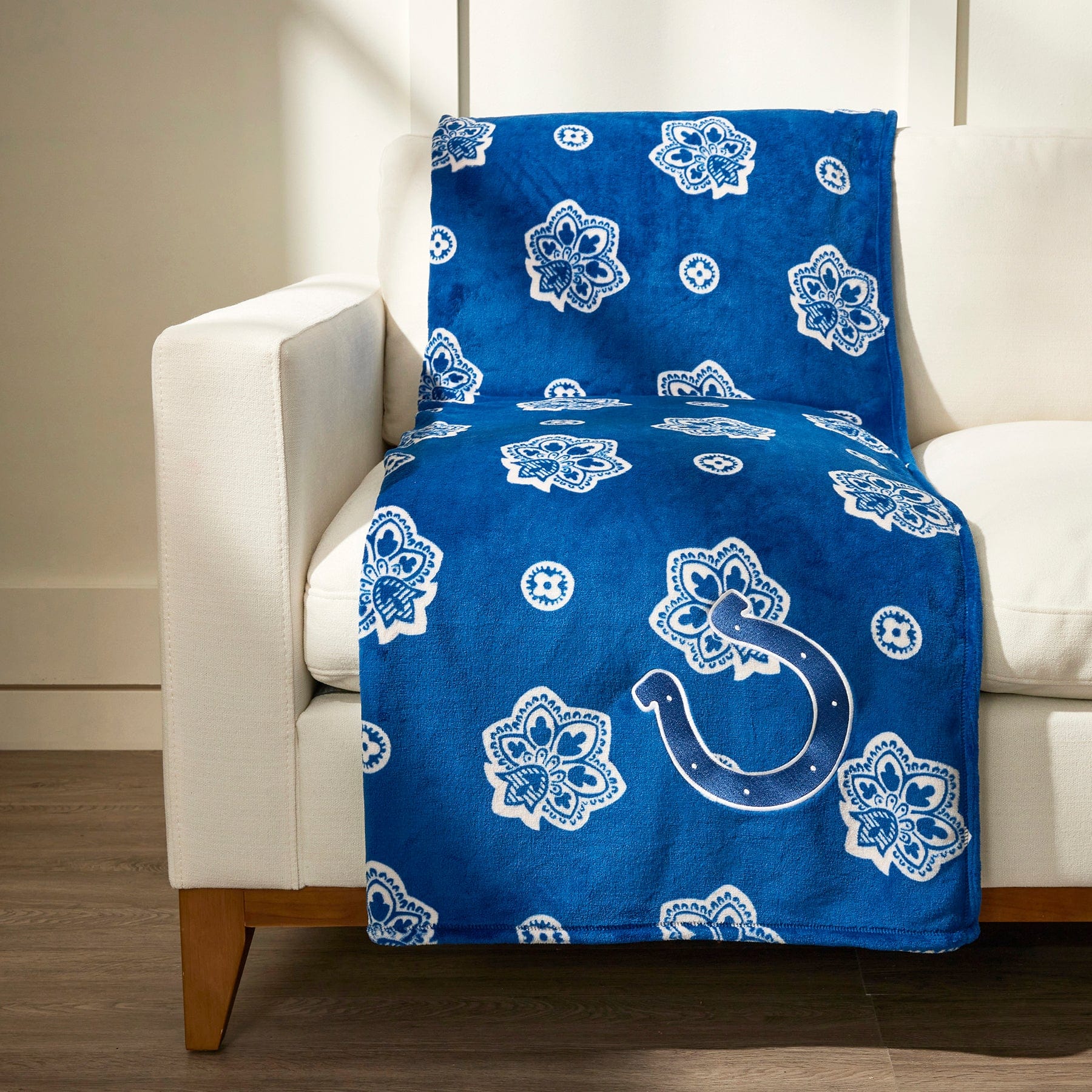 NFL Oversized Throw Blanket-Indianapolis Colts Bandana-Image 1-Vera Bradley