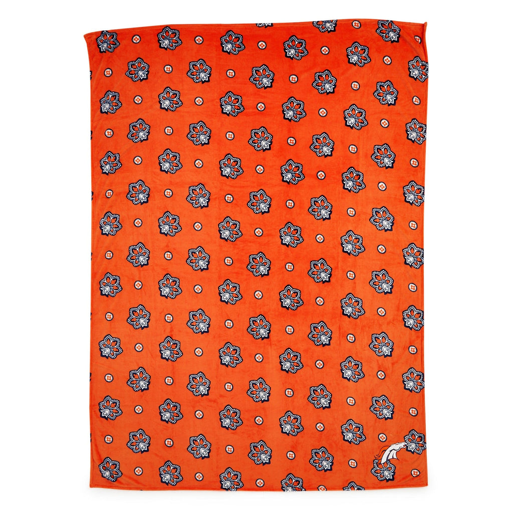 NFL Oversized Throw Blanket-Denver Broncos Bandana-Image 3-Vera Bradley