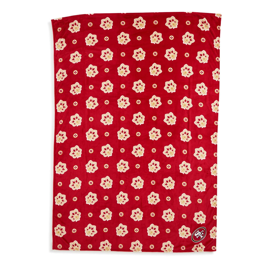 NFL Oversized Throw Blanket-San Francisco 49ers Bandana-Image 3-Vera Bradley