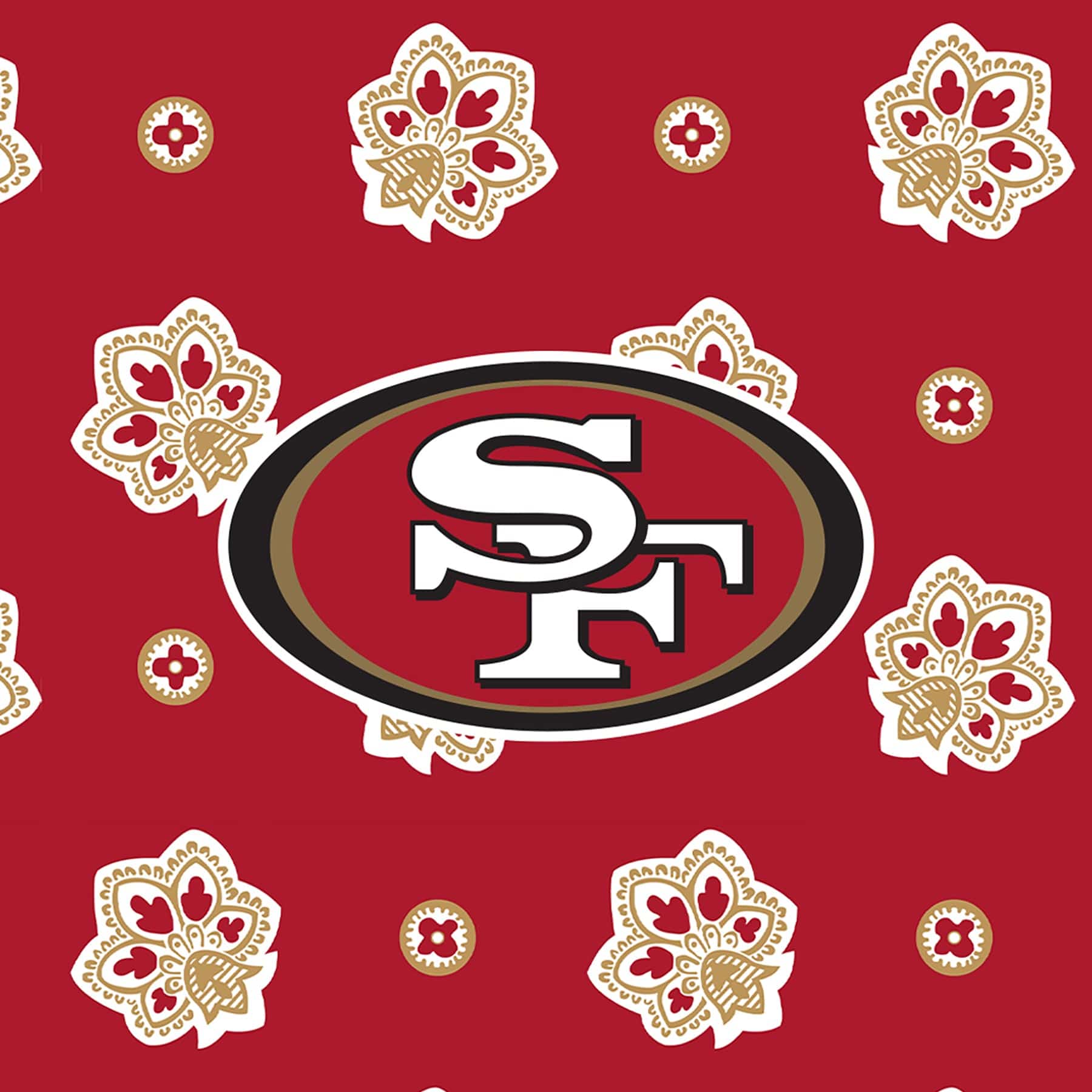 NFL Oversized Throw Blanket-San Francisco 49ers Bandana-Image 4-Vera Bradley