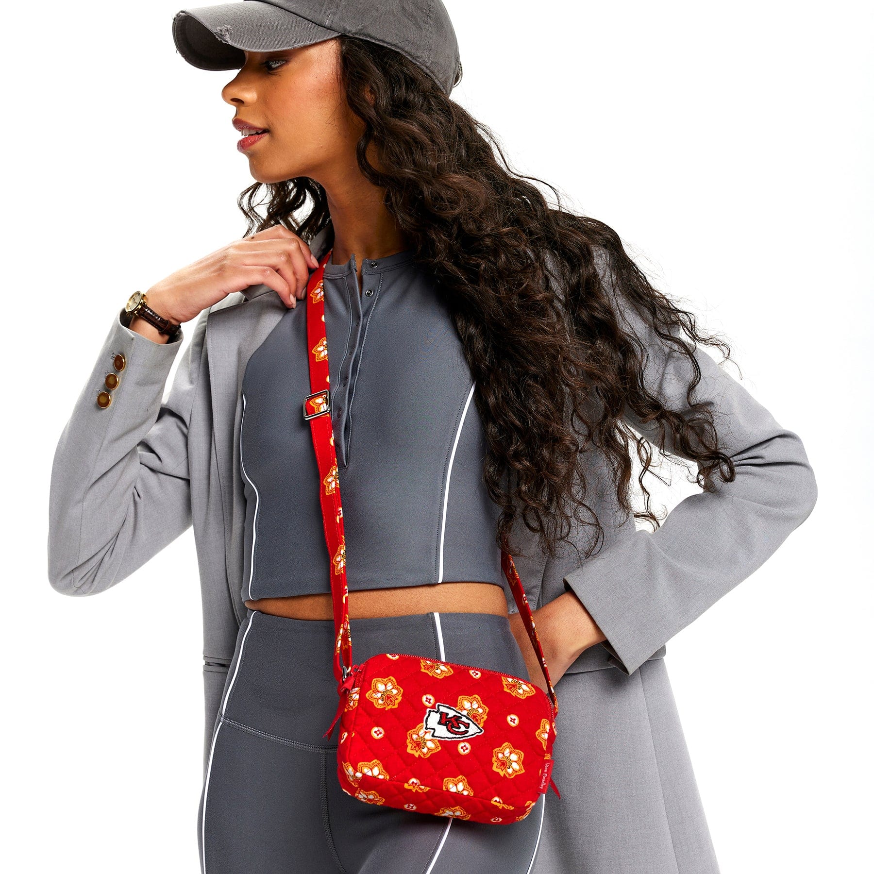 NFL RFID Small Stadium Crossbody Bag-Kansas City Chiefs Bandana-Image 1-Vera Bradley