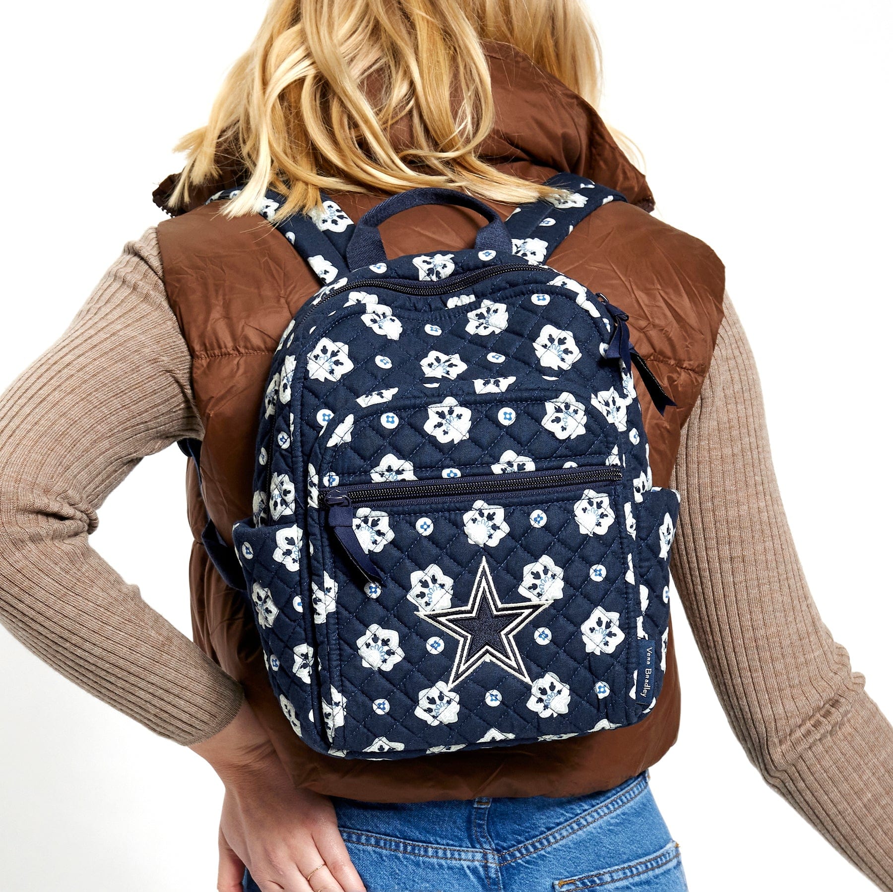 NFL Small Backpack-Dallas Cowboys Bandana-Image 1-Vera Bradley