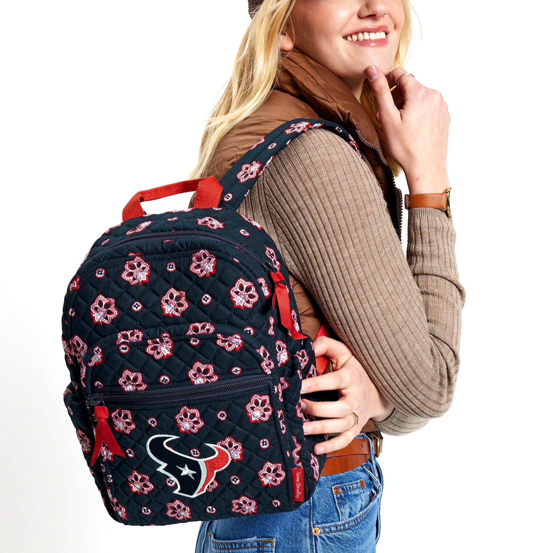 NFL Small Backpack-Houston Texans Bandana-Image 1-Vera Bradley