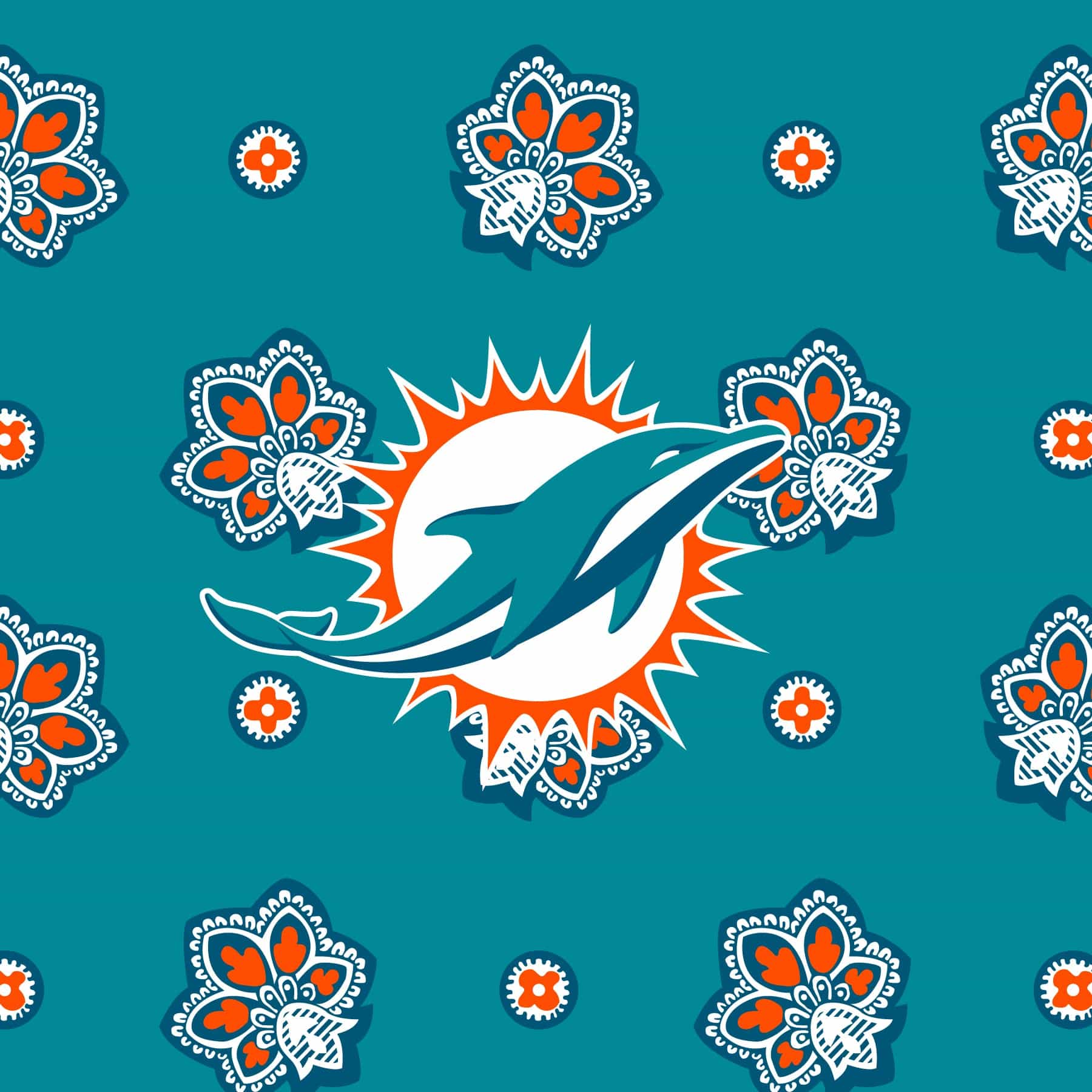 NFL Small Backpack-Miami Dolphins Bandana-Image 4-Vera Bradley