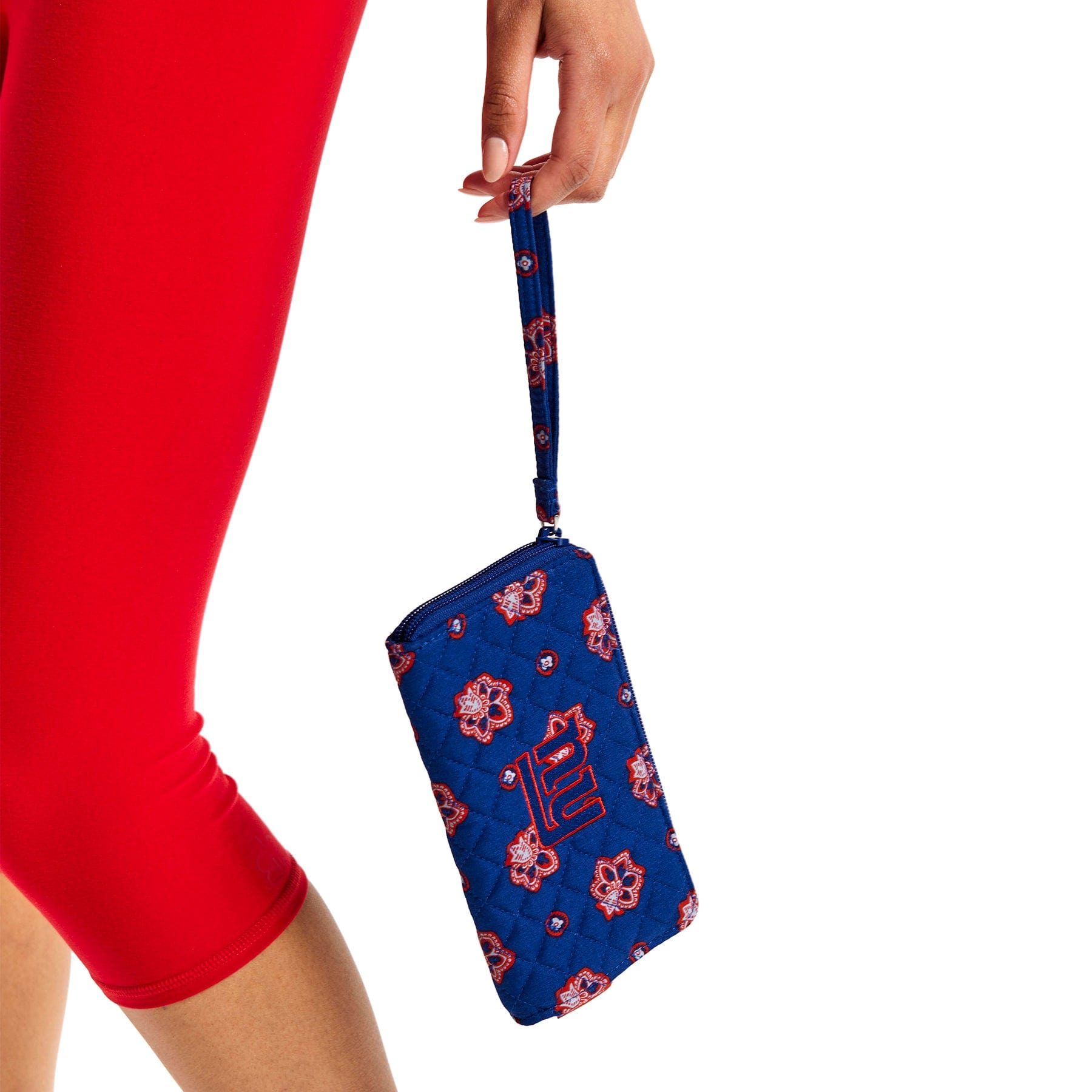 NFL RFID Front Zip Wristlet-New York Giants Bandana-Image 1-Vera Bradley
