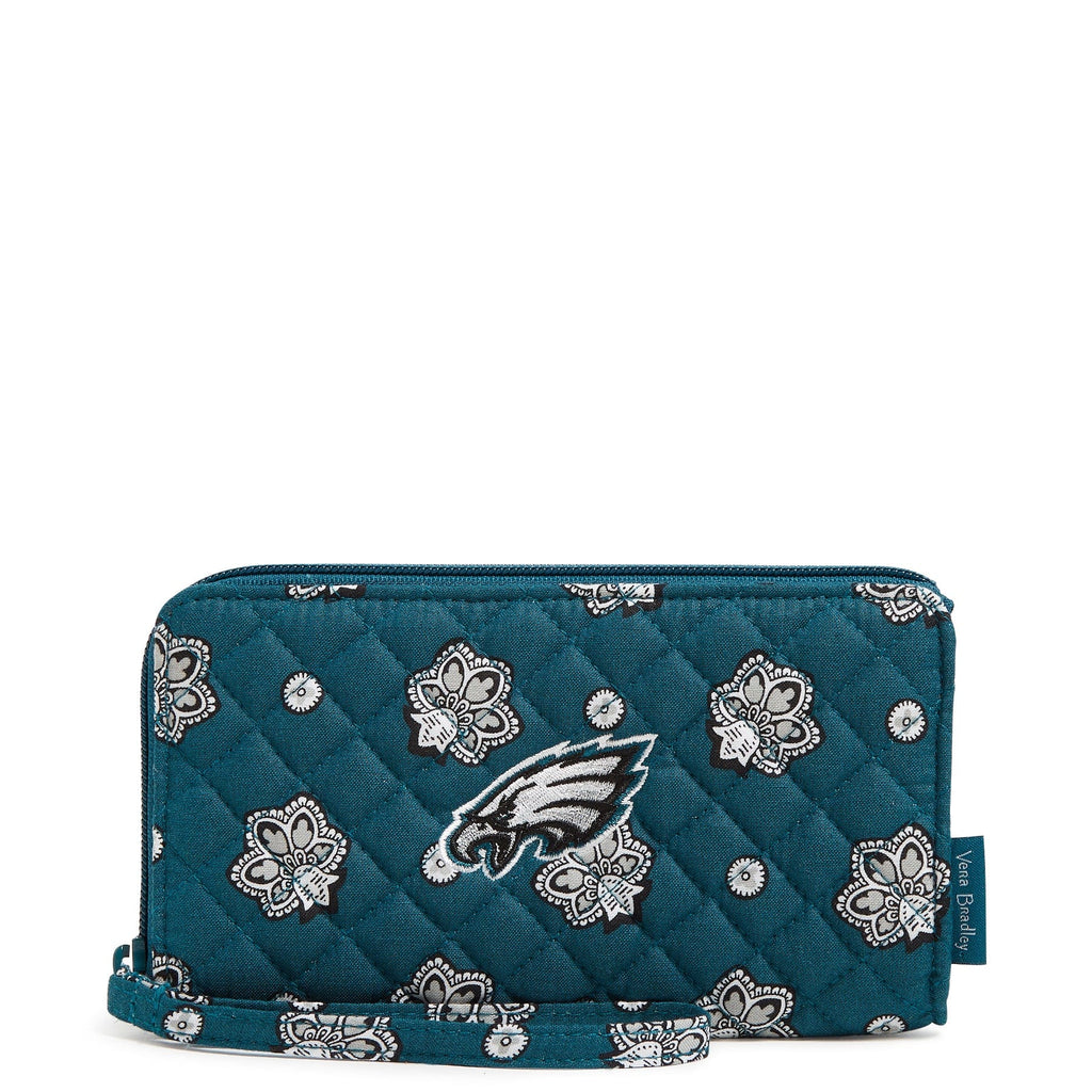 NFL RFID Front Zip Wristlet-Philadelphia Eagles Bandana-Image 2-Vera Bradley
