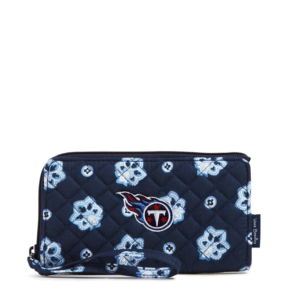 NFL RFID Front Zip Wristlet-Tennessee Titans Bandana-Image 1-Vera Bradley