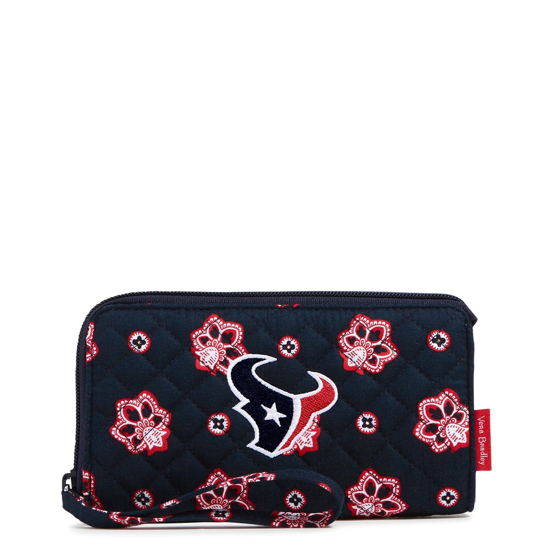 NFL RFID Front Zip Wristlet-Houston Texans Bandana-Image 1-Vera Bradley