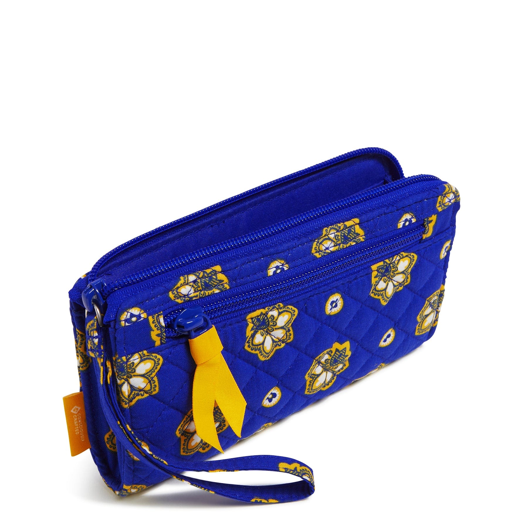 NFL RFID Front Zip Wristlet-Los Angeles Rams Bandana-Image 2-Vera Bradley