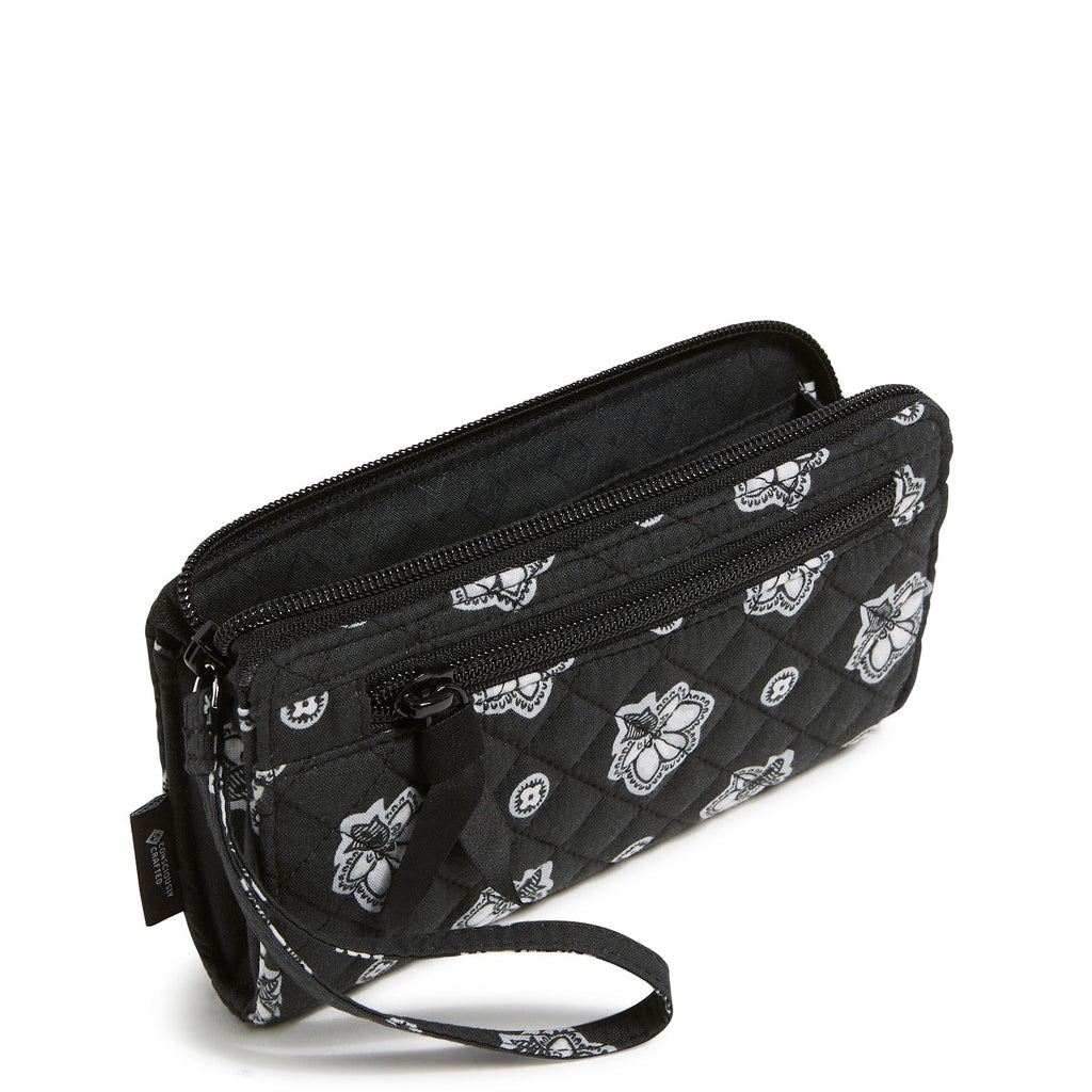 NFL RFID Front Zip Wristlet-Las Vegas Raiders Bandana-Image 2-Vera Bradley