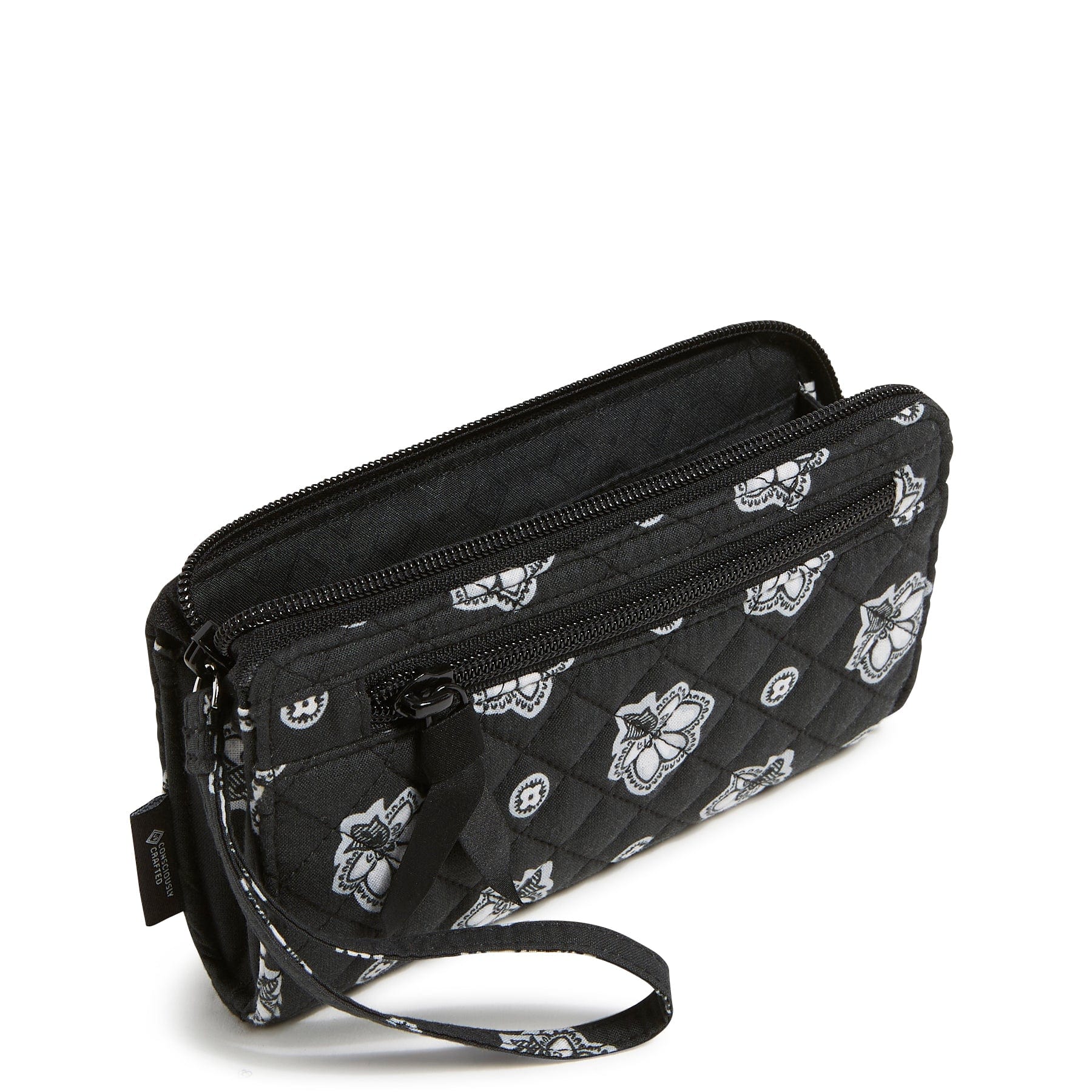 NFL RFID Front Zip Wristlet-Las Vegas Raiders Bandana-Image 2-Vera Bradley