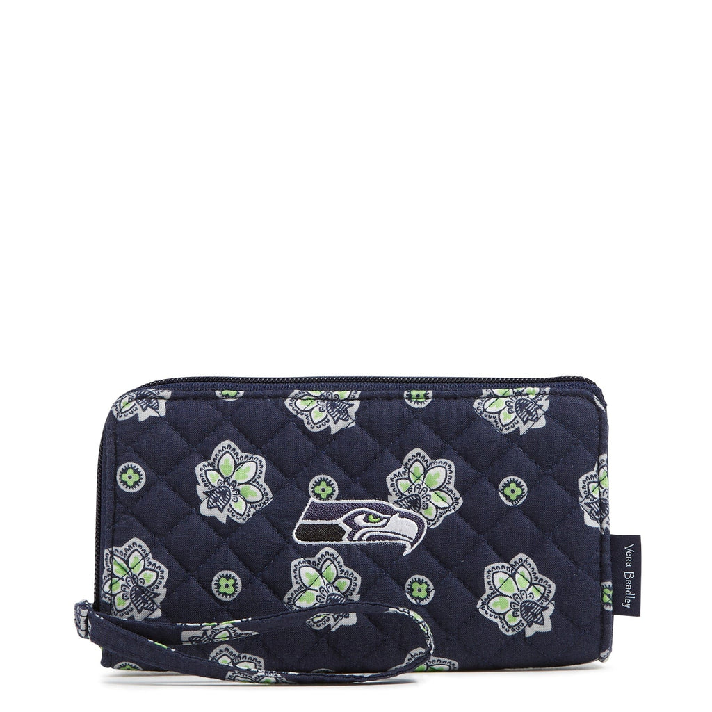 NFL RFID Front Zip Wristlet-Seattle Seahawks Bandana-Image 1-Vera Bradley