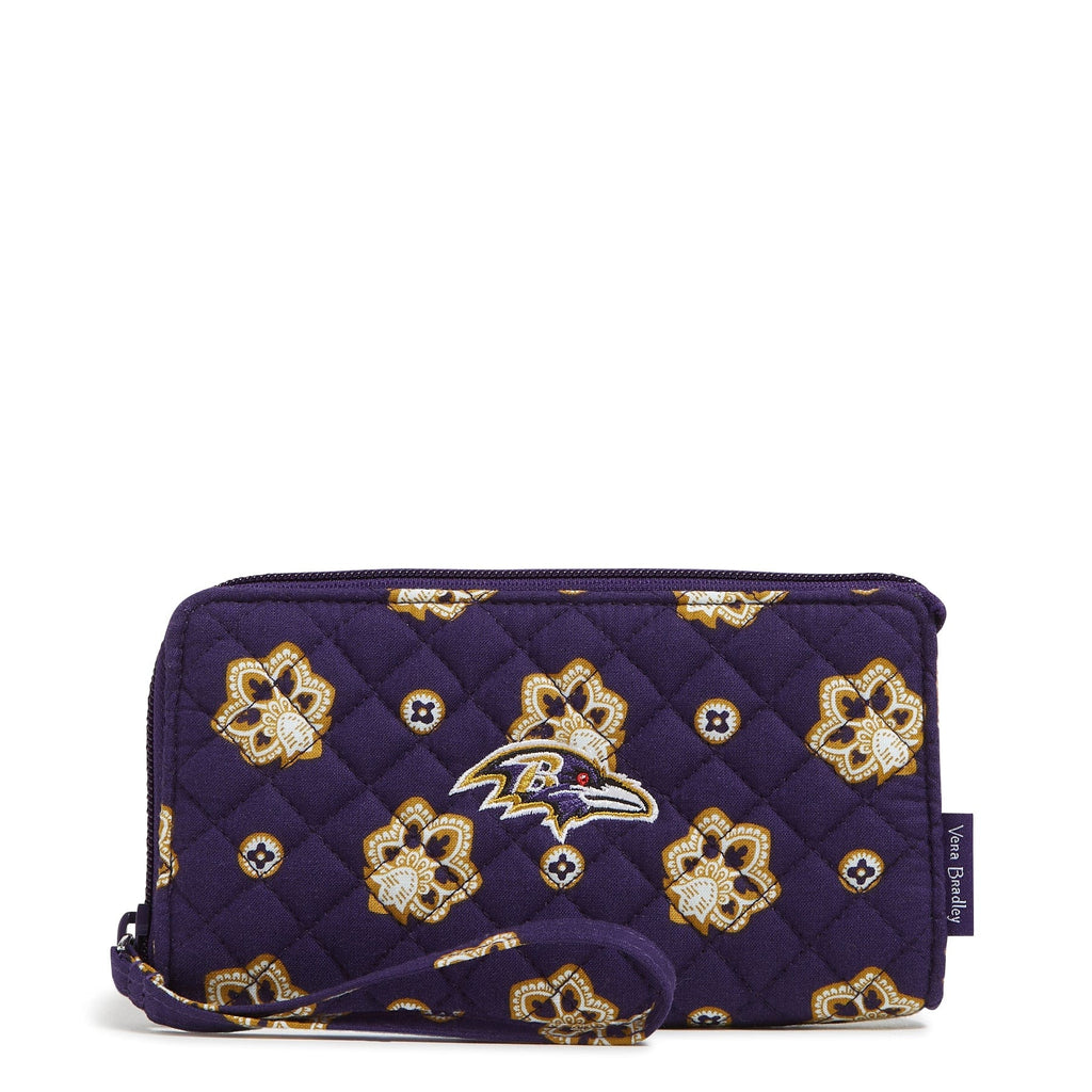 NFL RFID Front Zip Wristlet-Baltimore Ravens Bandana-Image 1-Vera Bradley