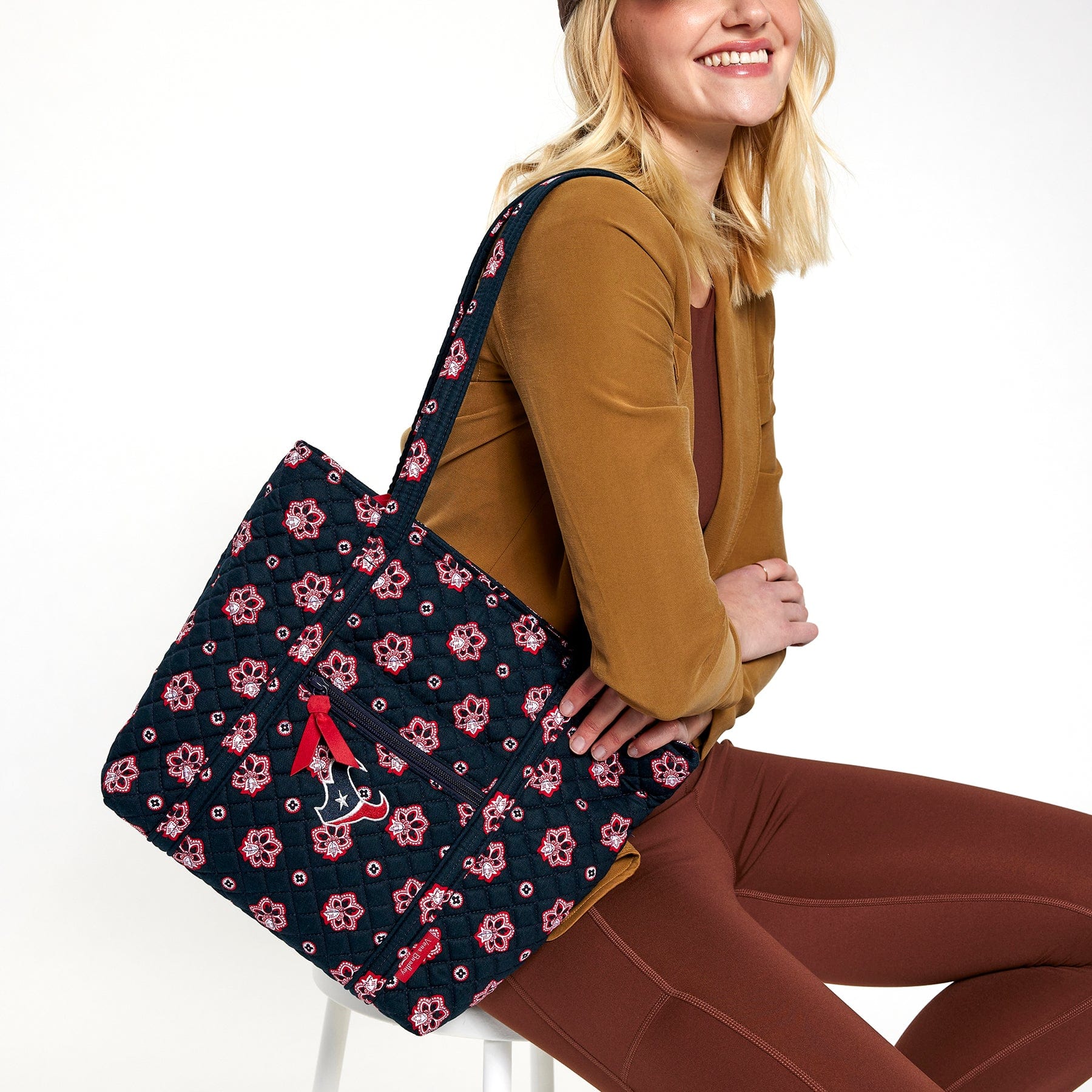 NFL Small Vera Tote Bag-Houston Texans Bandana-Image 1-Vera Bradley