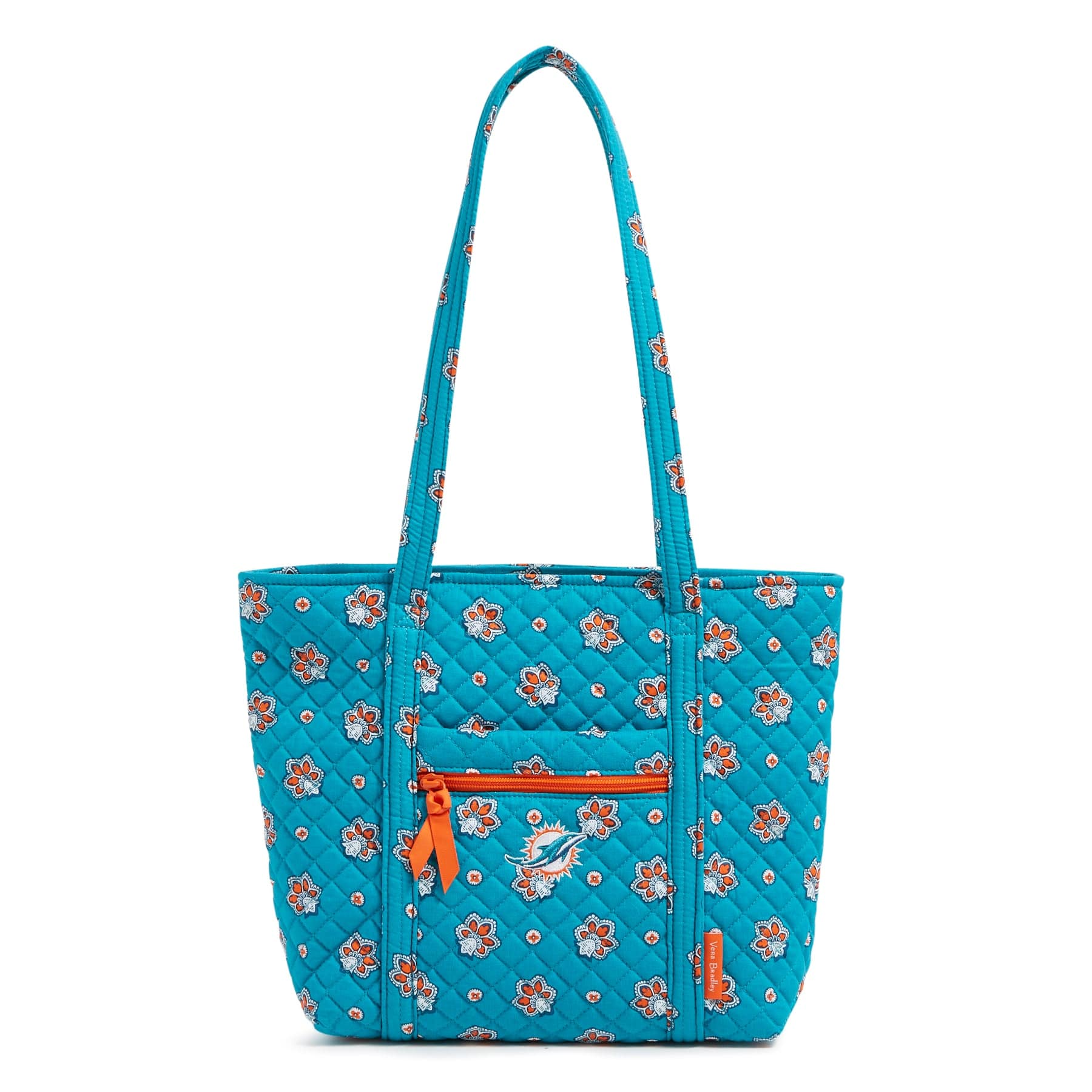 NFL Small Vera Tote Bag-Miami Dolphins Bandana-Image 1-Vera Bradley
