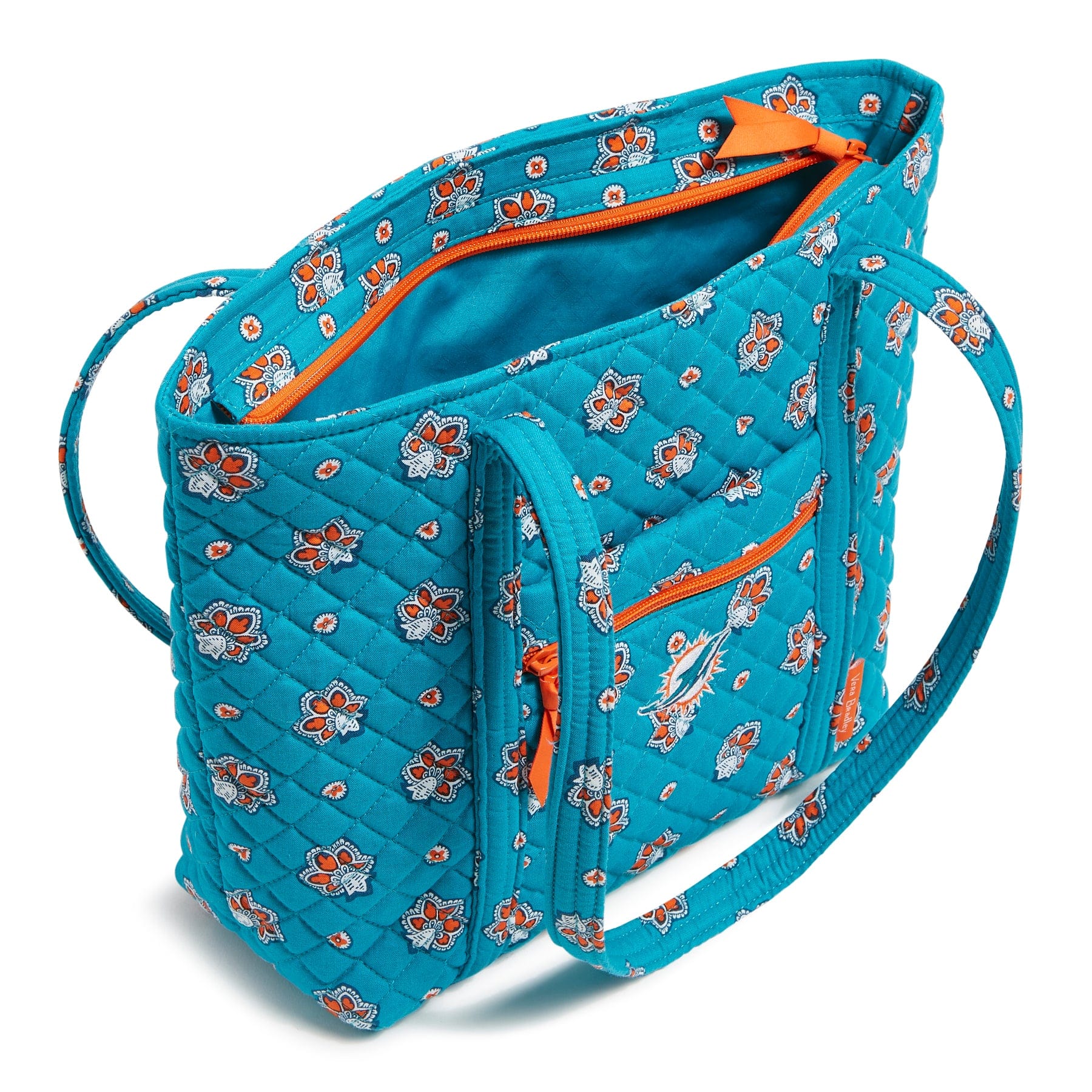 NFL Small Vera Tote Bag-Miami Dolphins Bandana-Image 2-Vera Bradley