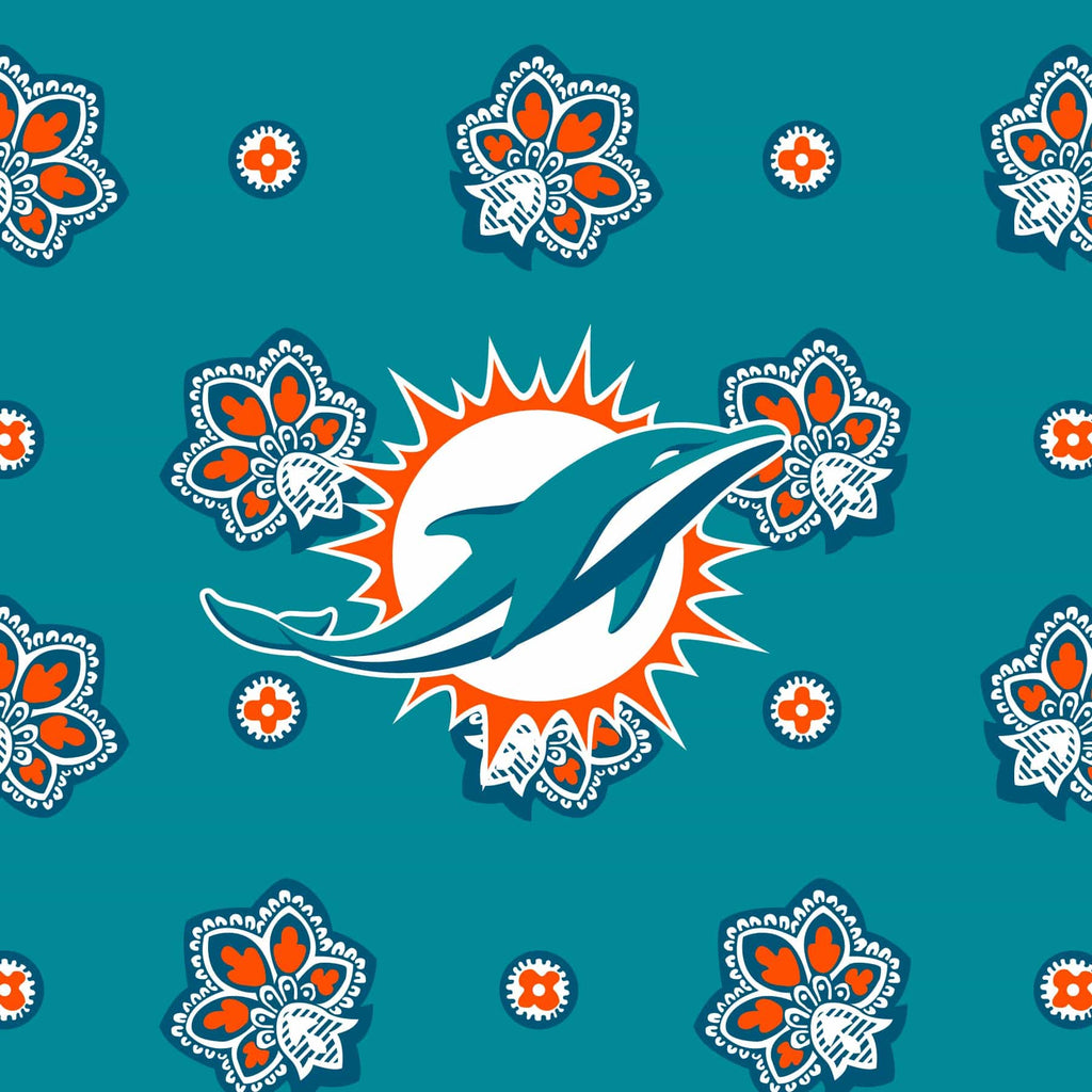NFL Small Vera Tote Bag-Miami Dolphins Bandana-Image 3-Vera Bradley