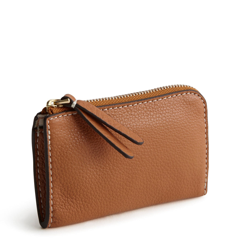 Zip Card Pouch-Roasted Pecan-Image 1-Vera Bradley