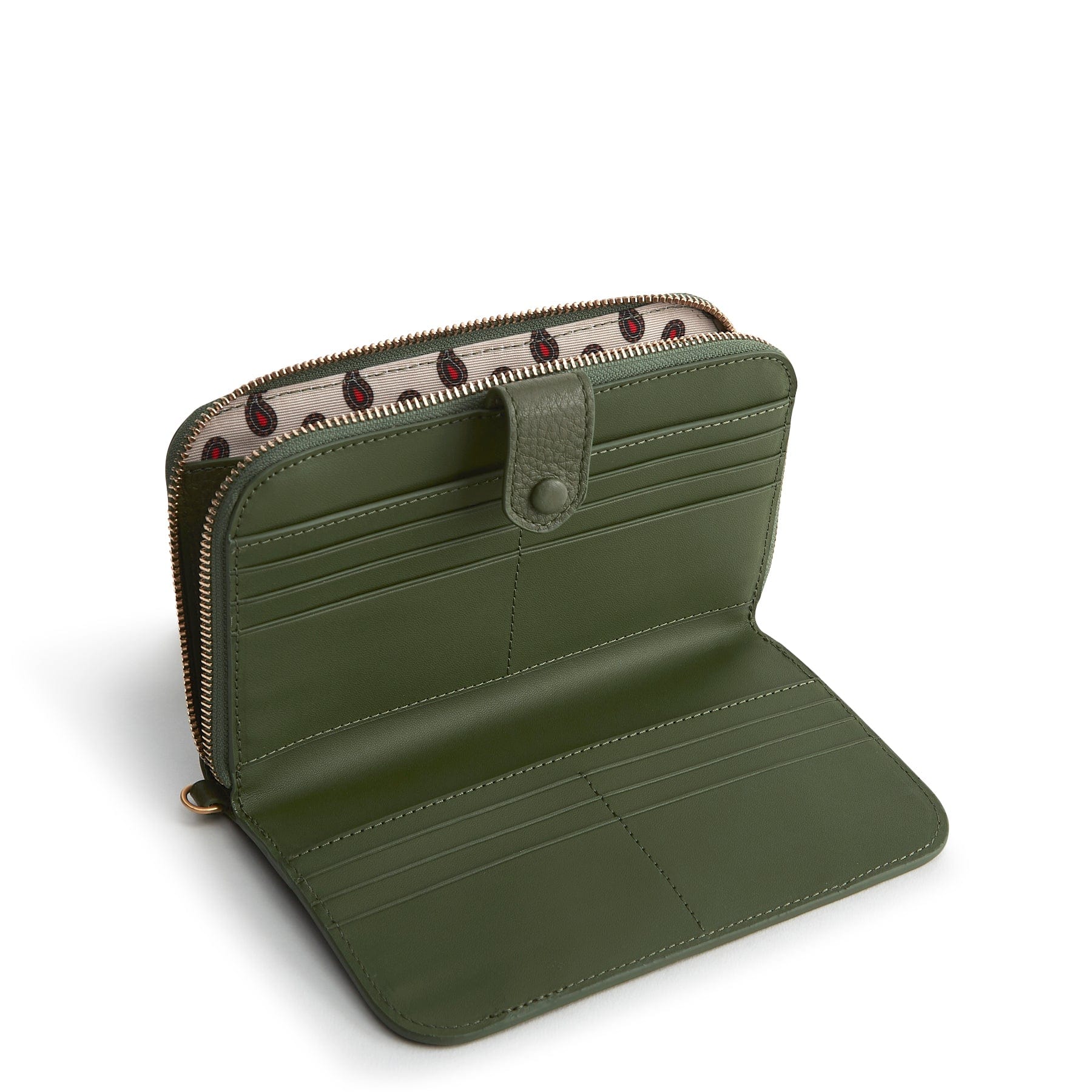 Large Tab Wallet-Bronze Green-Image 3-Vera Bradley