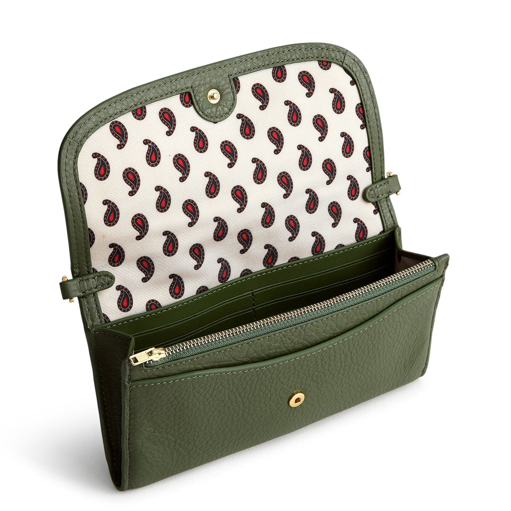 Wildwood Wallet Crossbody-Bronze Green-Image 7-Vera Bradley