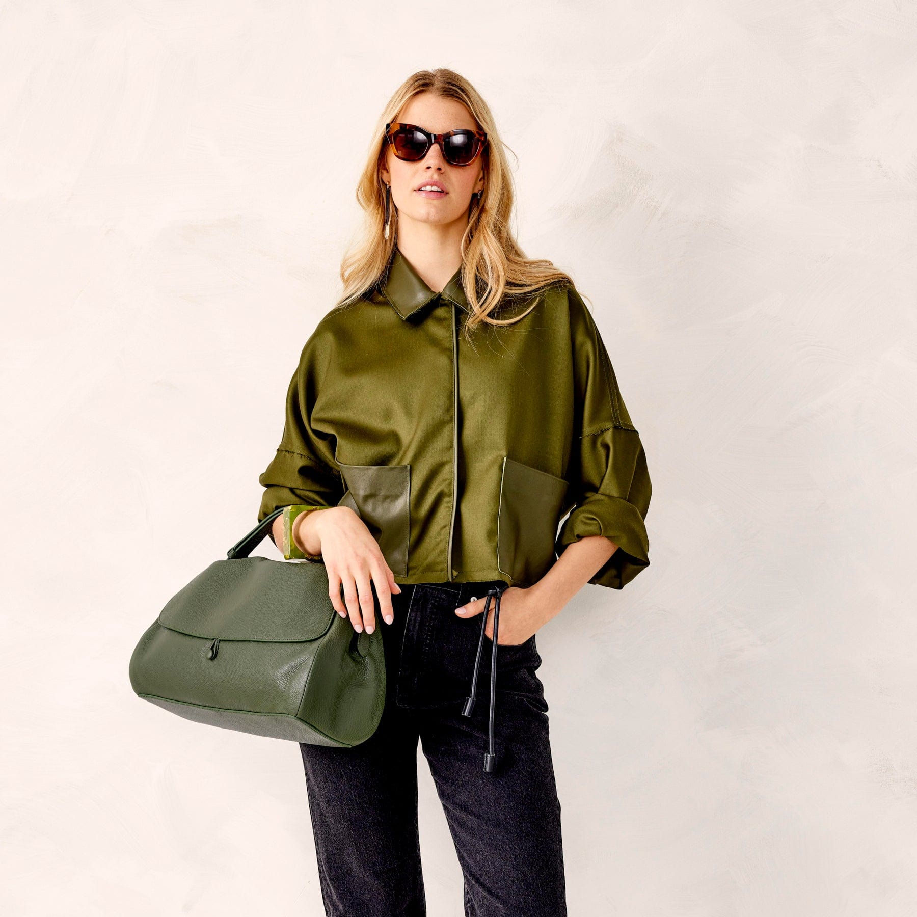 Rothvale Shoulder Bag-Bronze Green-Image 3-Vera Bradley