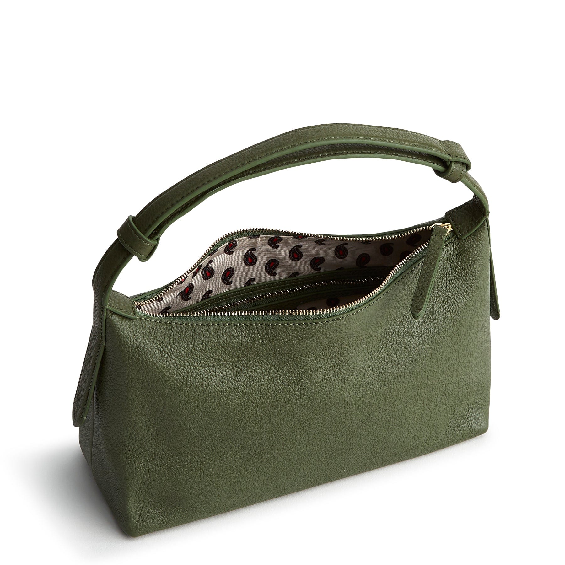 Roxbury Crescent Shoulder Bag-Bronze Green-Image 5-Vera Bradley
