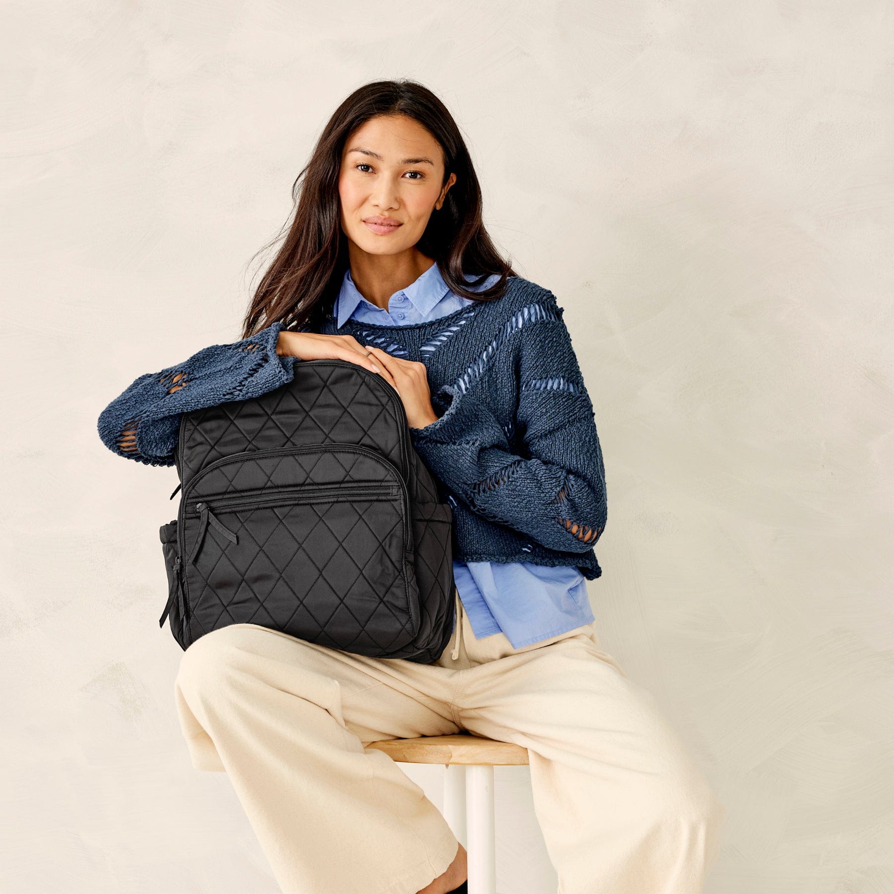 Large Bancroft Backpack-Moonless Night-Image 2-Vera Bradley
