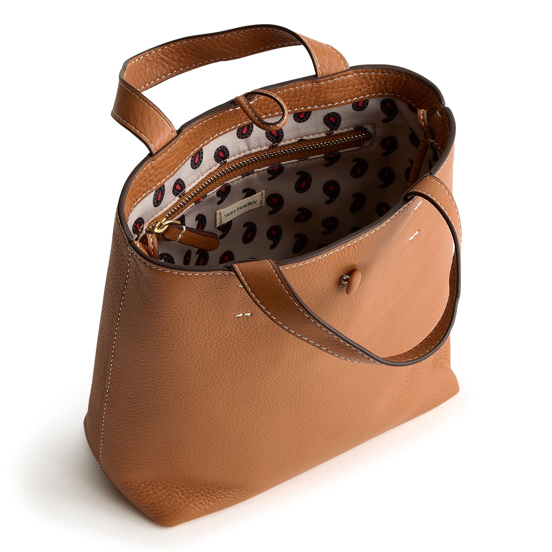 Mini Original Tote Bag-Roasted Pecan-Image 5-Vera Bradley