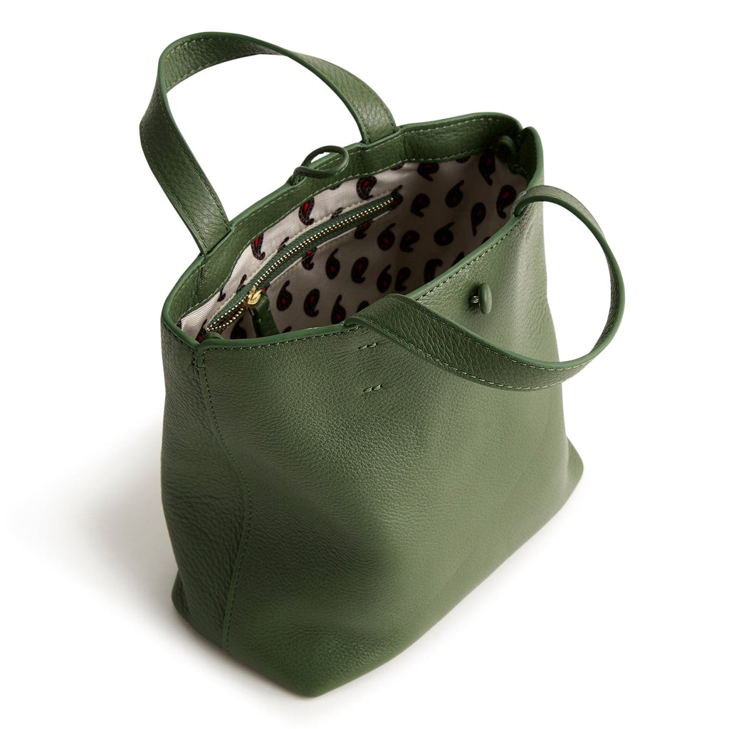 Mini Original Tote Bag-Bronze Green-Image 5-Vera Bradley