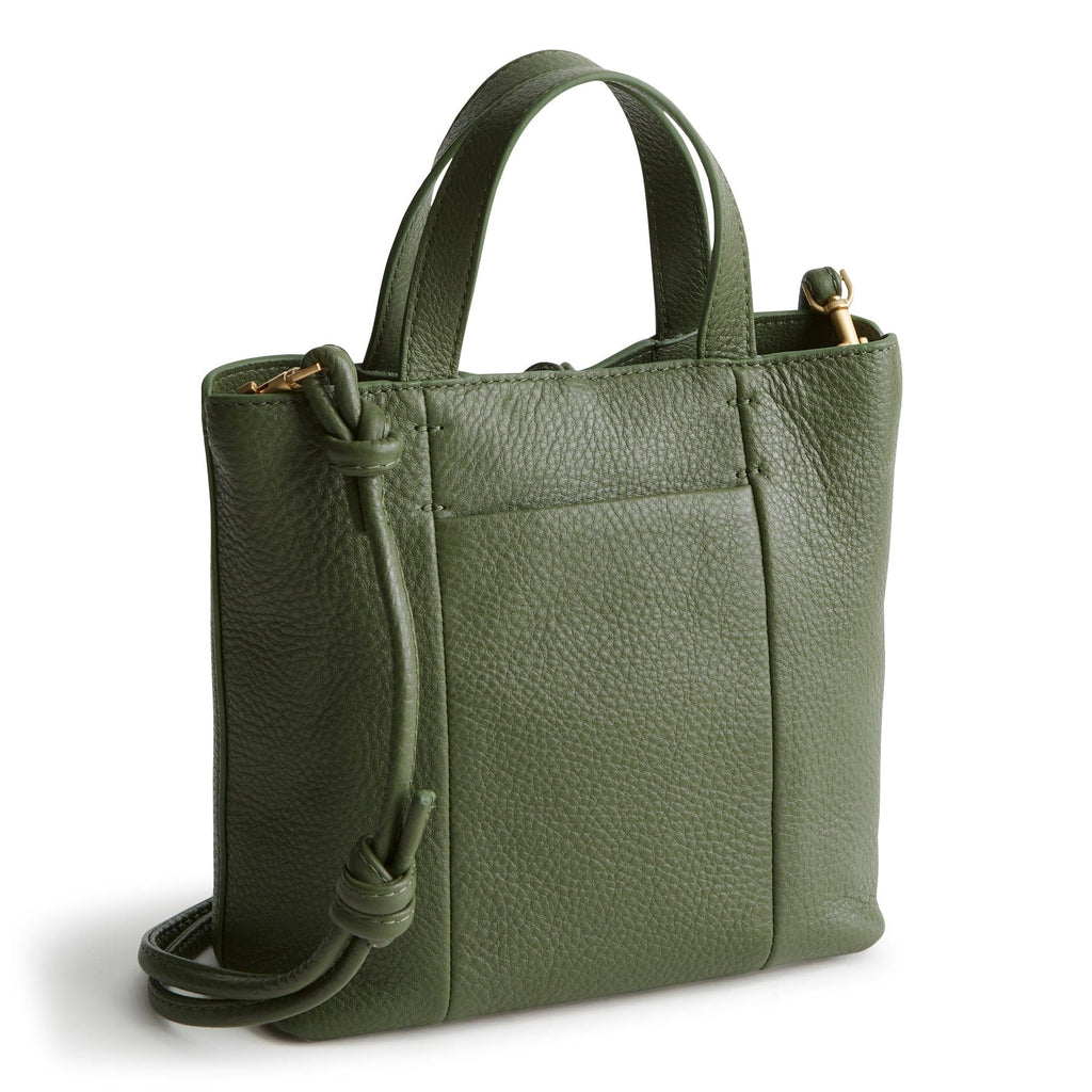 Mini Original Tote Bag-Bronze Green-Image 7-Vera Bradley