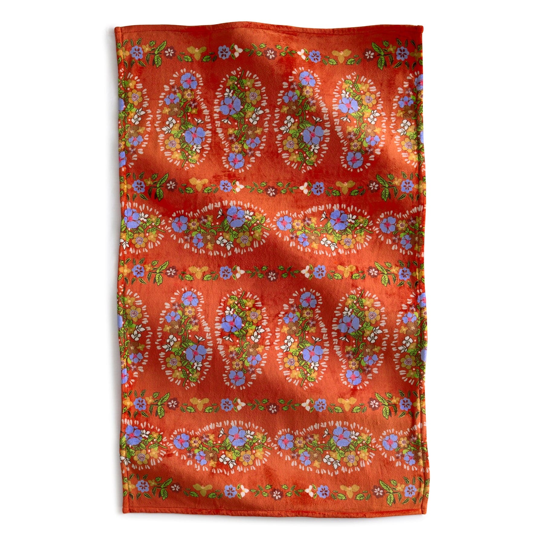 Plush Throw Blanket-Garden Paisley-Image 1-Vera Bradley