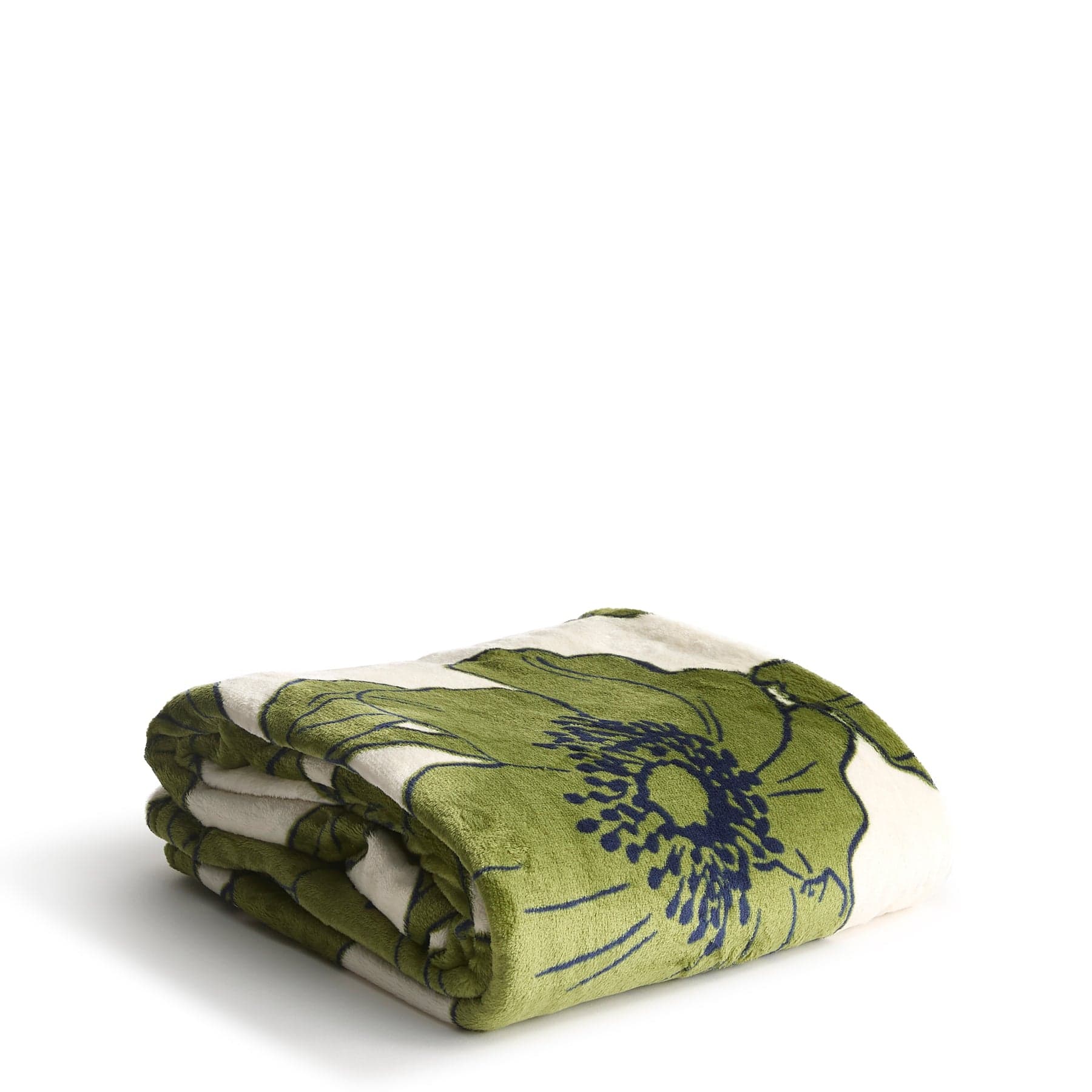 Plush Throw Blanket-Scattered Anemones Seedpearl-Image 2-Vera Bradley