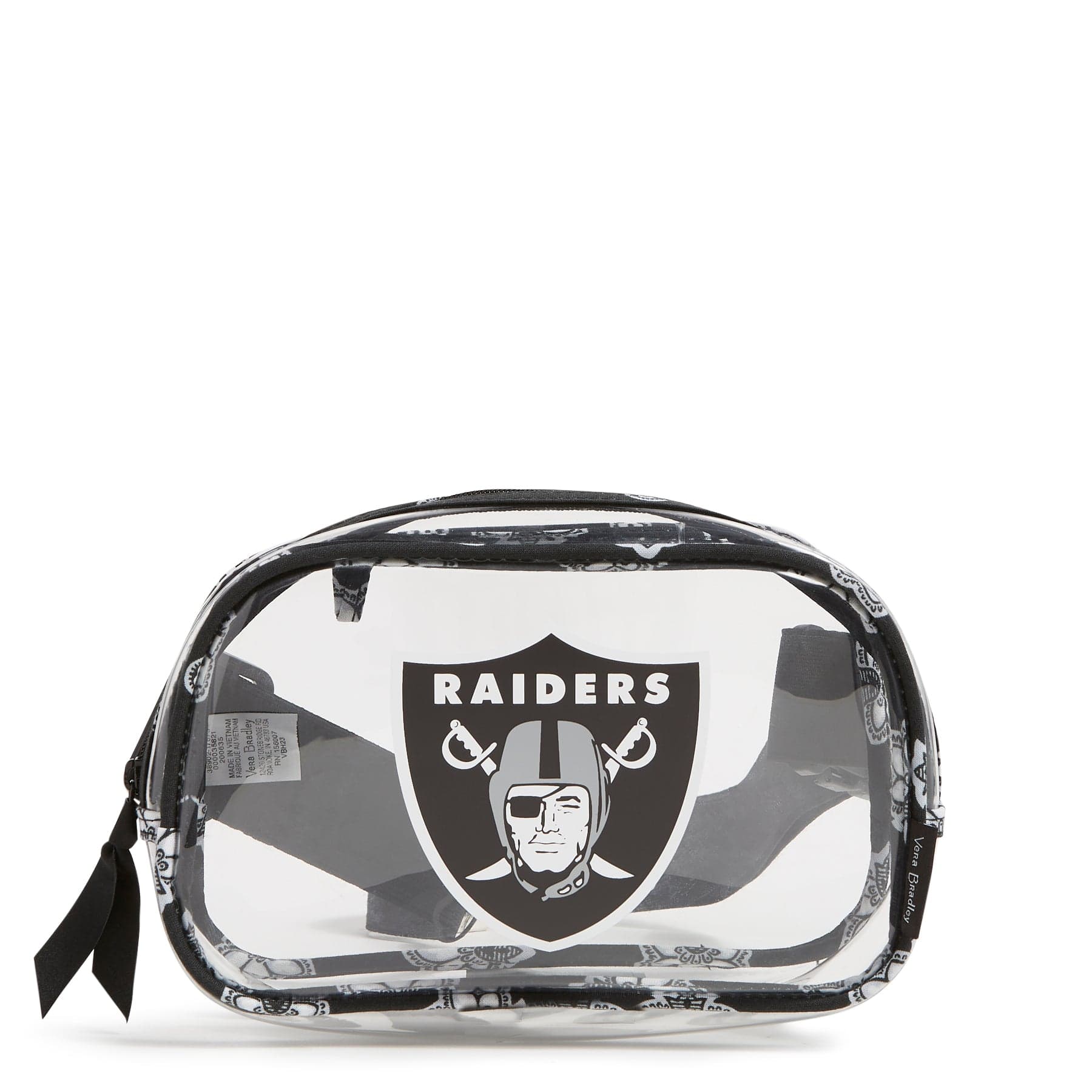 NFL Clear Small Belt Bag-Las Vegas Raiders Bandana-Image 1-Vera Bradley
