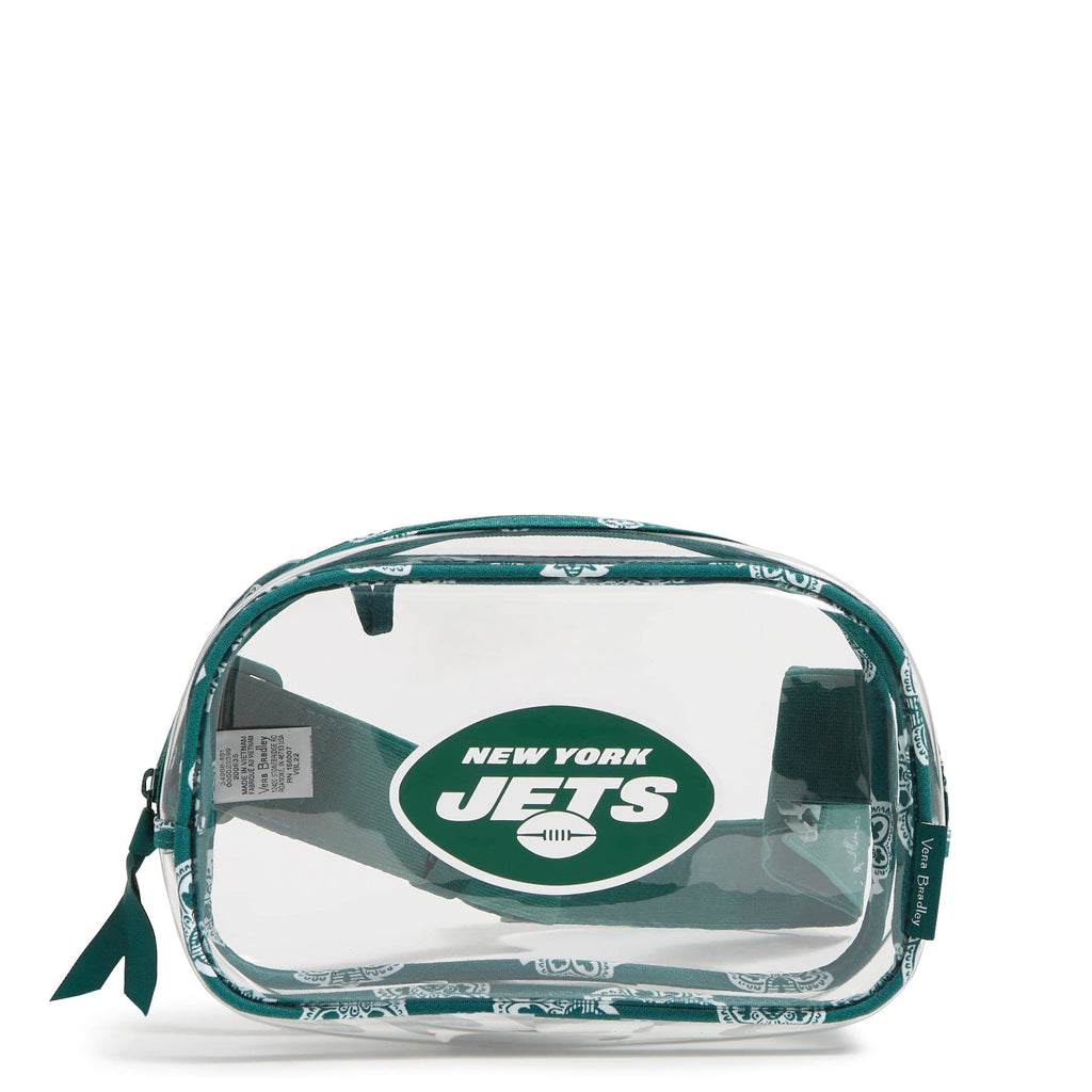 NFL Clear Small Belt Bag-New York Jets Bandana-Image 1-Vera Bradley