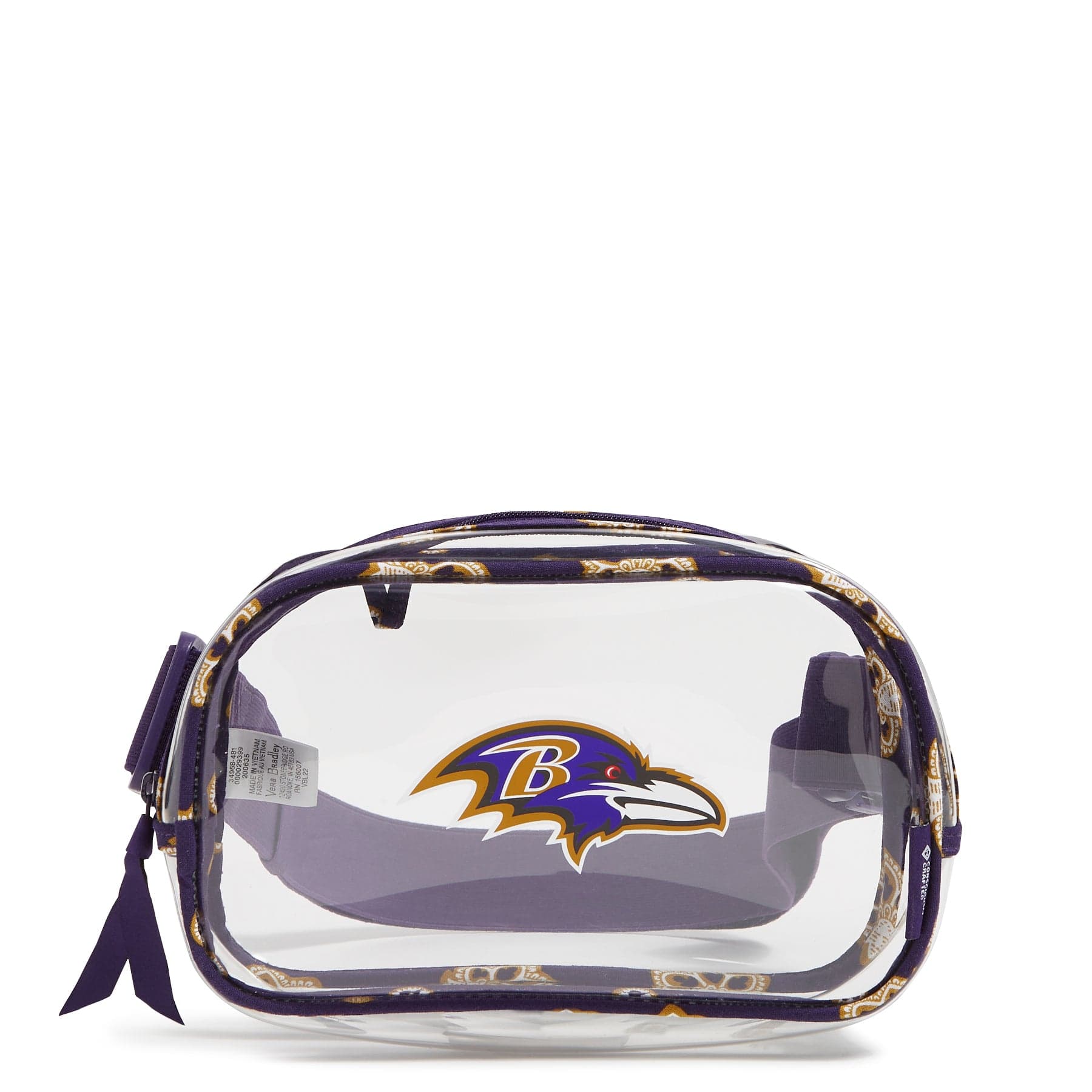 NFL Clear Small Belt Bag-Baltimore Ravens Bandana-Image 1-Vera Bradley