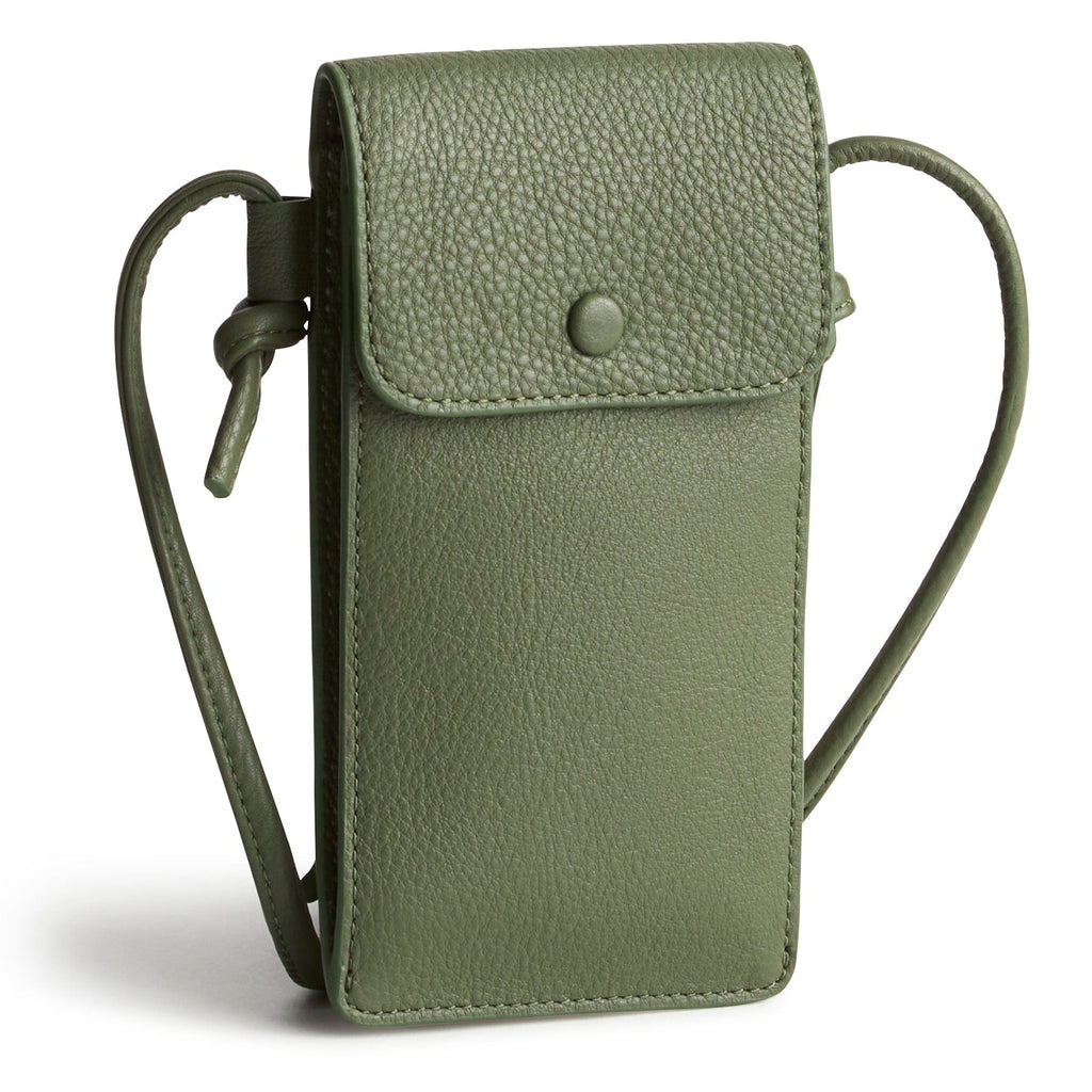 Phone Case Crossbody-Bronze Green-Image 1-Vera Bradley