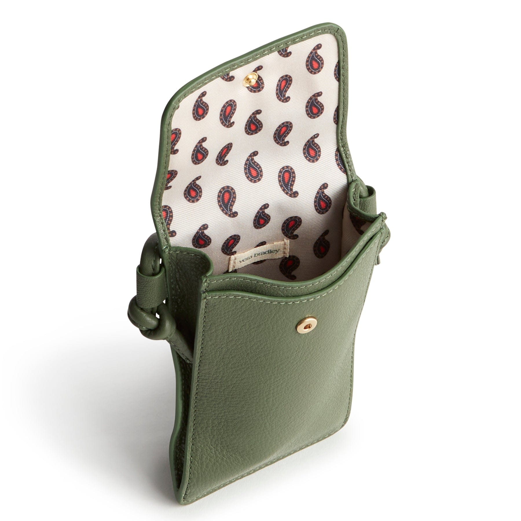 Phone Case Crossbody-Bronze Green-Image 4-Vera Bradley
