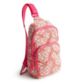Disney Lorman Sling Backpack-Mickey Mouse Kaleidoscope Pink-Image 1-Vera Bradley