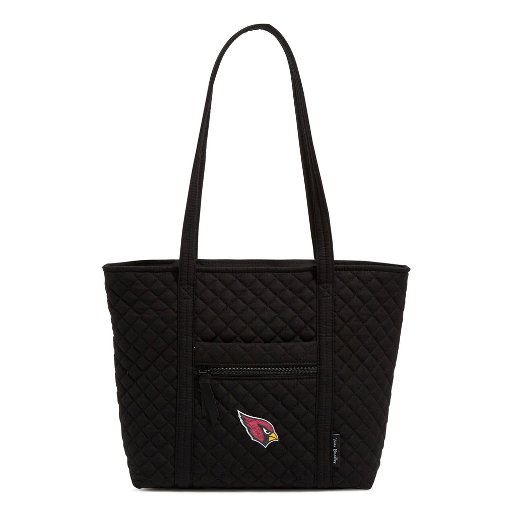 Small Vera Tote-Black with Arizona Cardinals-Image 1-Vera Bradley