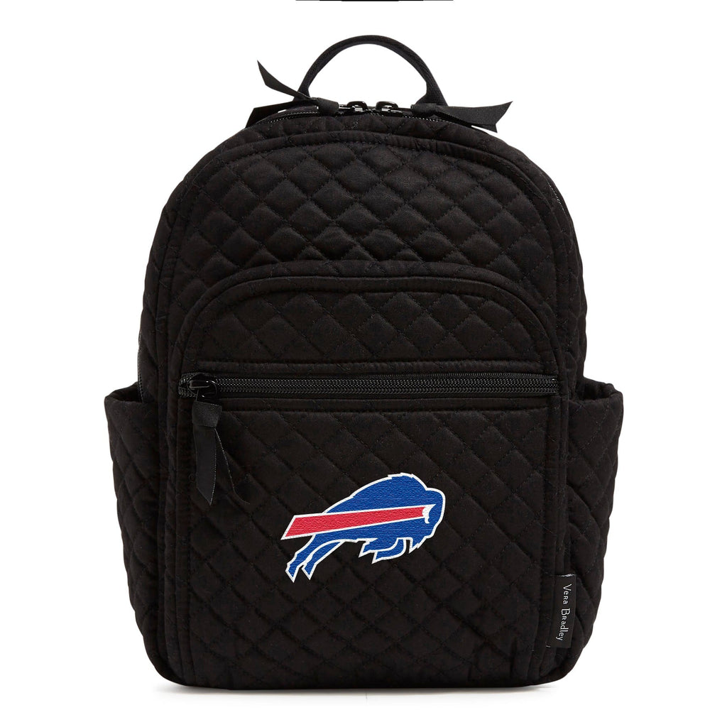 Small Backpack-Black with Buffalo Bills-Image 1-Vera Bradley