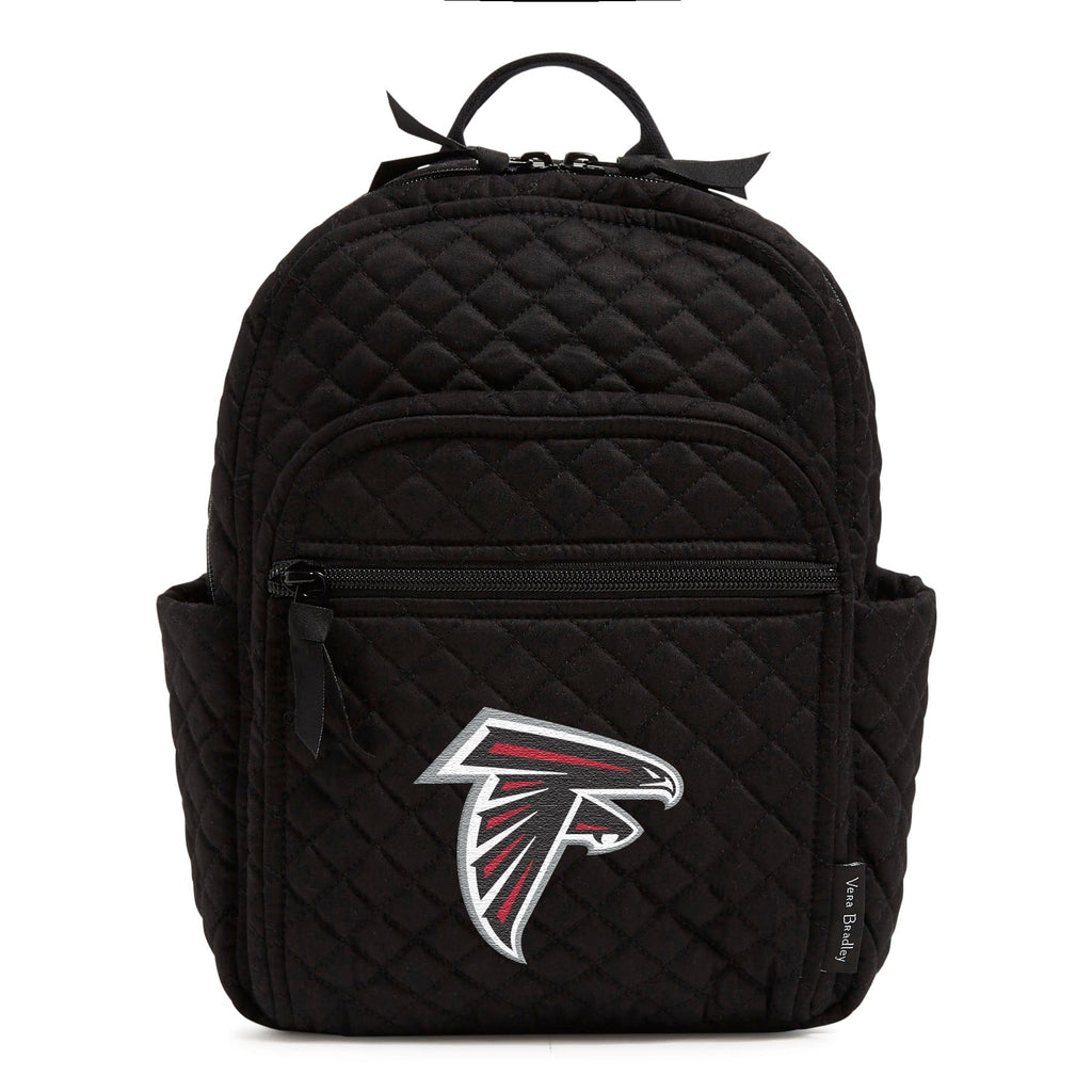 Small Backpack-Black with Atlanta Falcons-Image 1-Vera Bradley