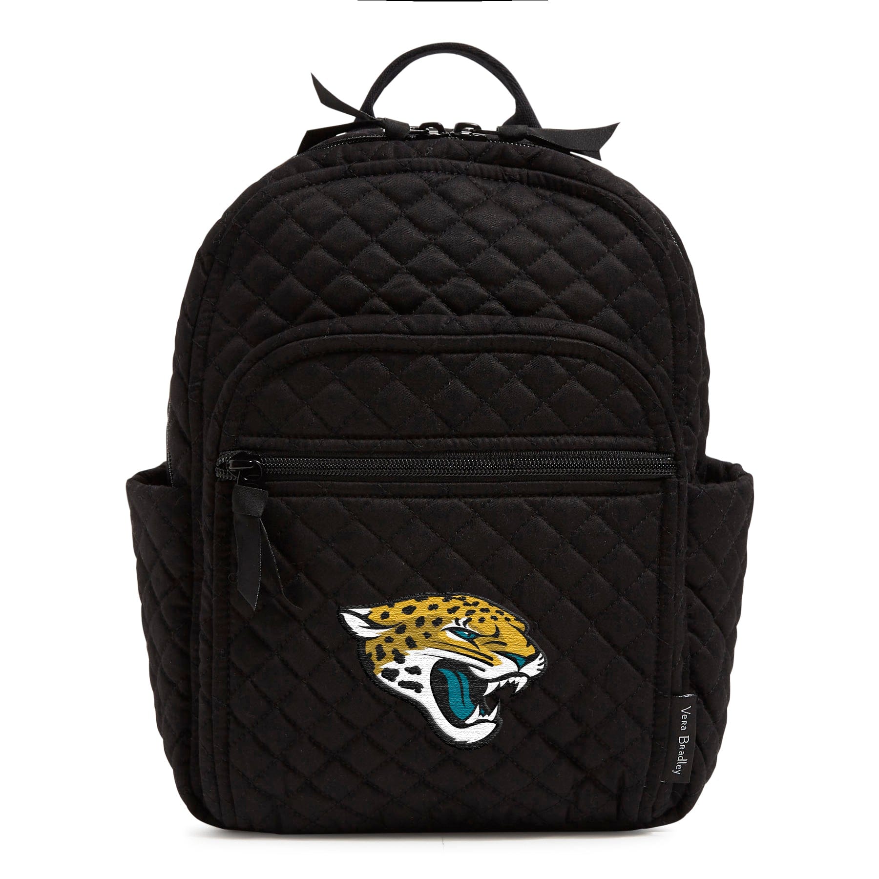 Small Backpack-Black with Jacksonville Jaguars-Image 1-Vera Bradley