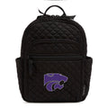 Small Backpack-Black with Kansas State University-Image 1-Vera Bradley