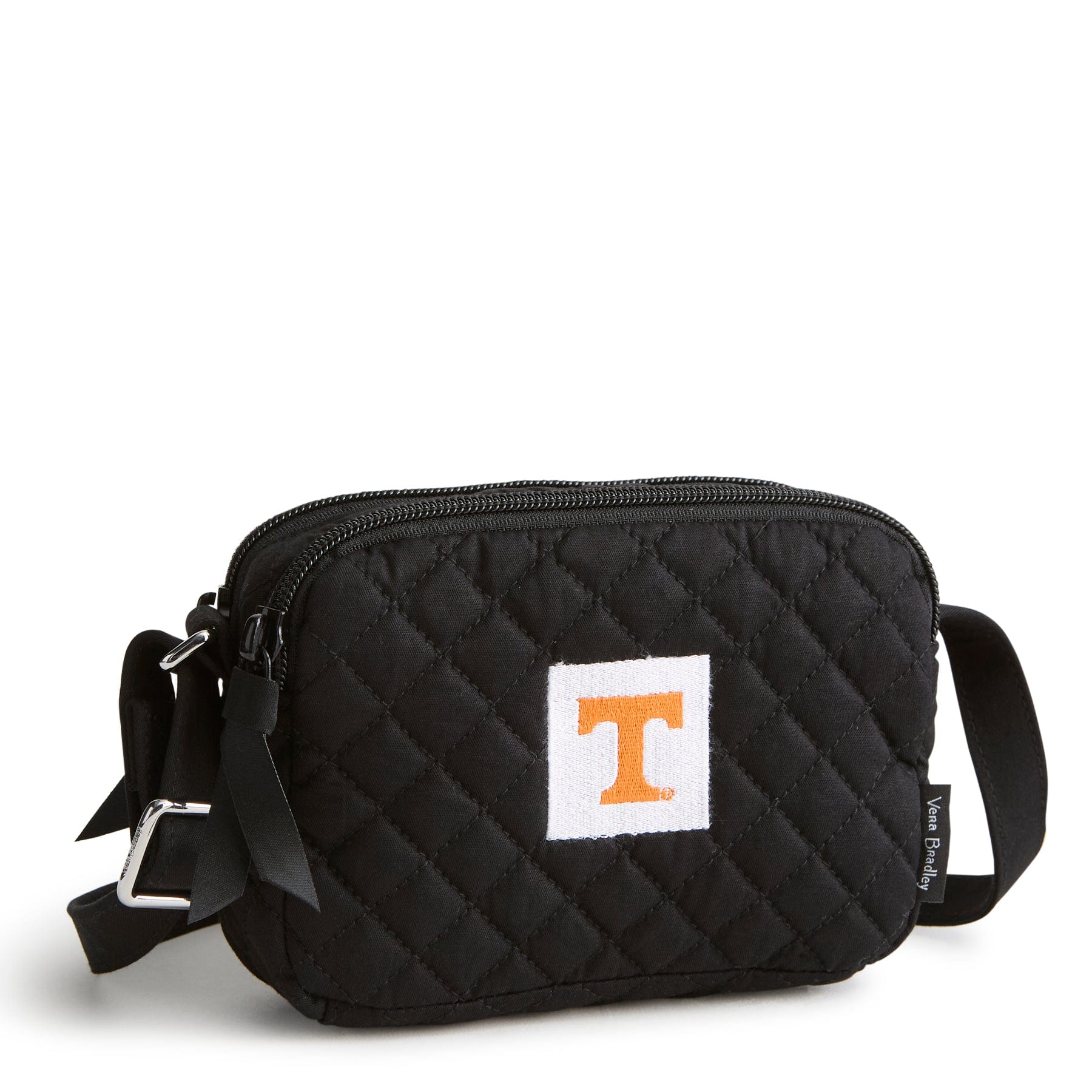 Small Stadium Crossbody-Black with University of Tennessee-Image 1-Vera Bradley