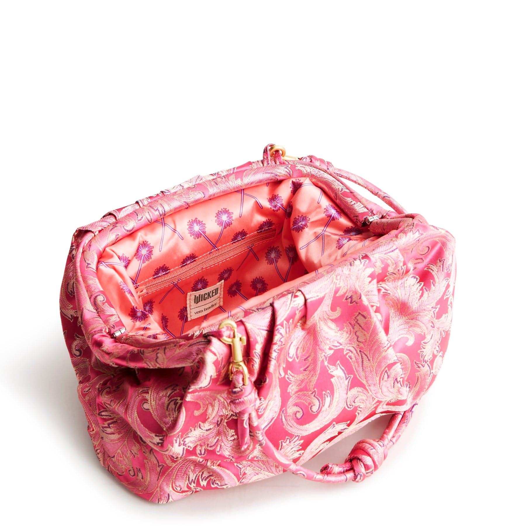 Wicked Taber Dumpling Bag-Positively Pink-Image 4-Vera Bradley