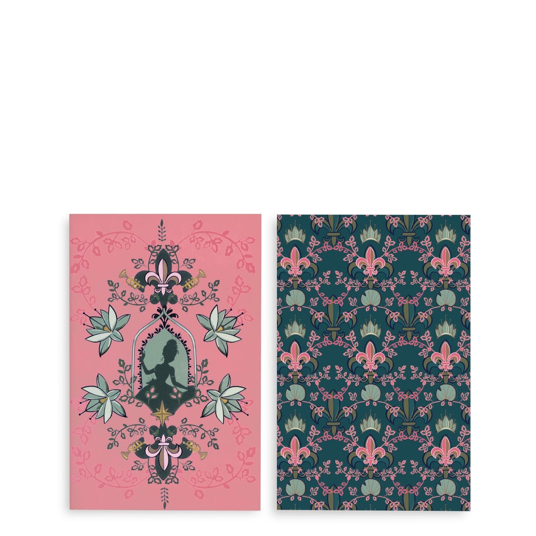 Disney Mini Notebook Set of 2-Tiana Silhouette Medallion-Image 3-Vera Bradley