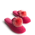 Wicked Pom Slippers-Positively Pink & Peach Blossom-Image 1-Vera Bradley
