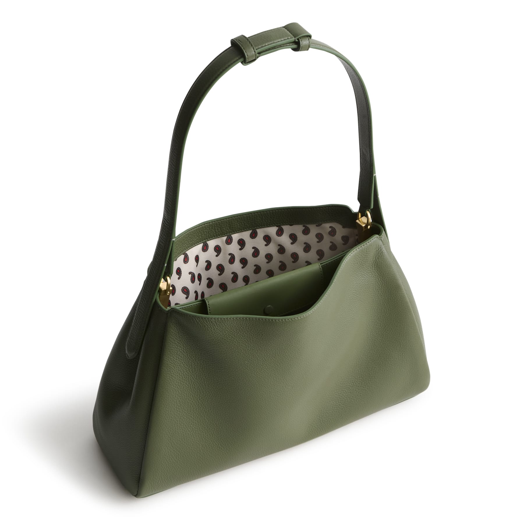 Frazier Shoulder Bag-Bronze Green-Image 3-Vera Bradley