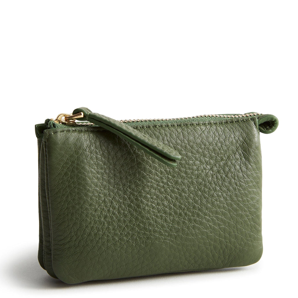 Accordion Card Case-Bronze Green-Image 1-Vera Bradley